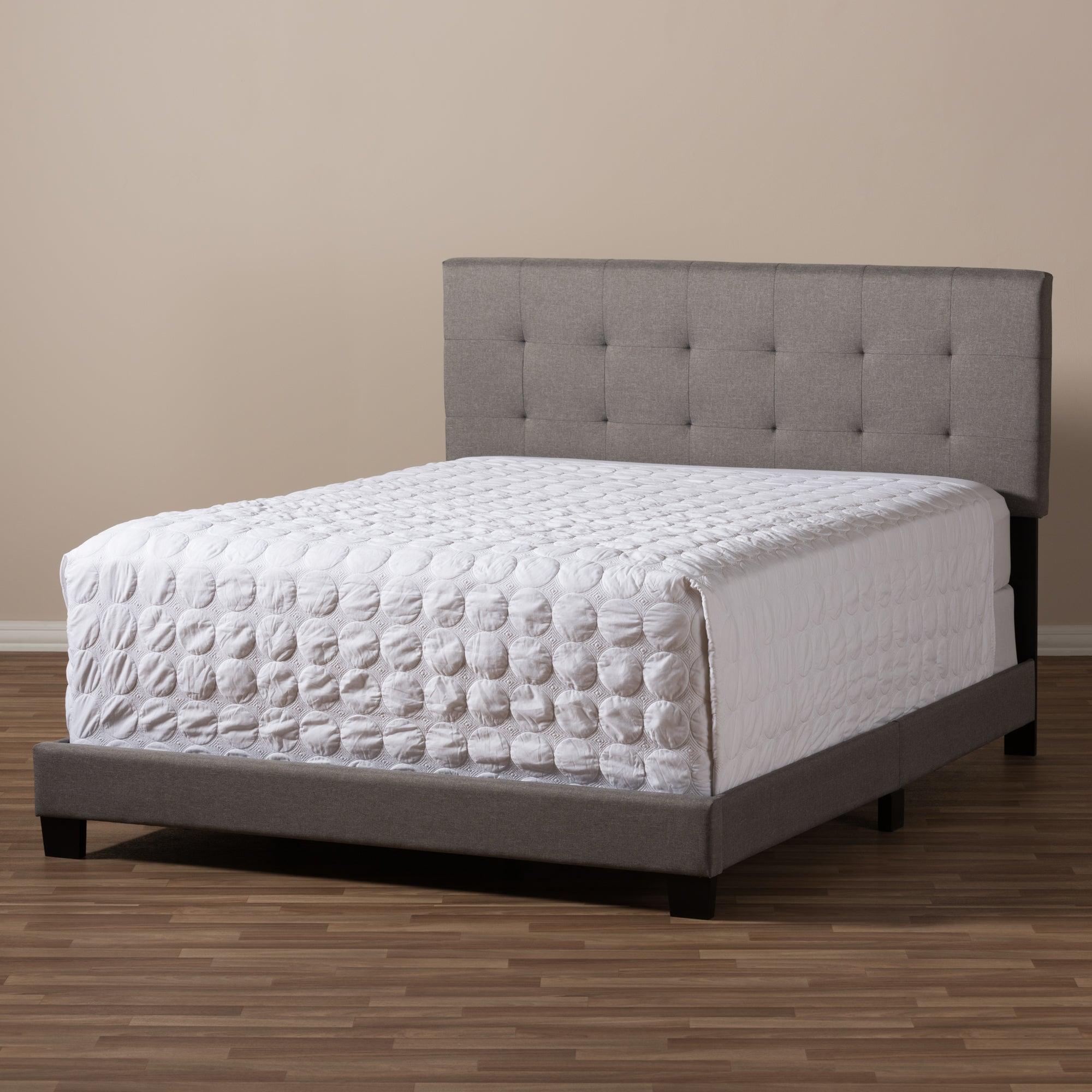 Brookfield Modern and Contemporary Fabric Upholstered Grid-tufting Bed