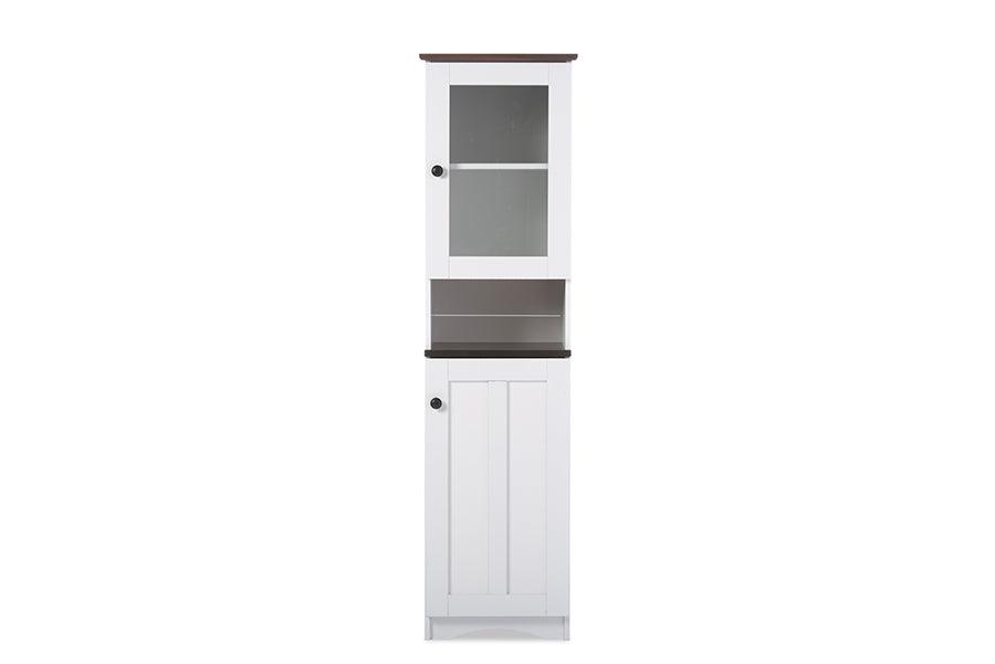 Lauren Modern and Contemporary Two-tone and Buffet and Hutch Kitchen Cabinet