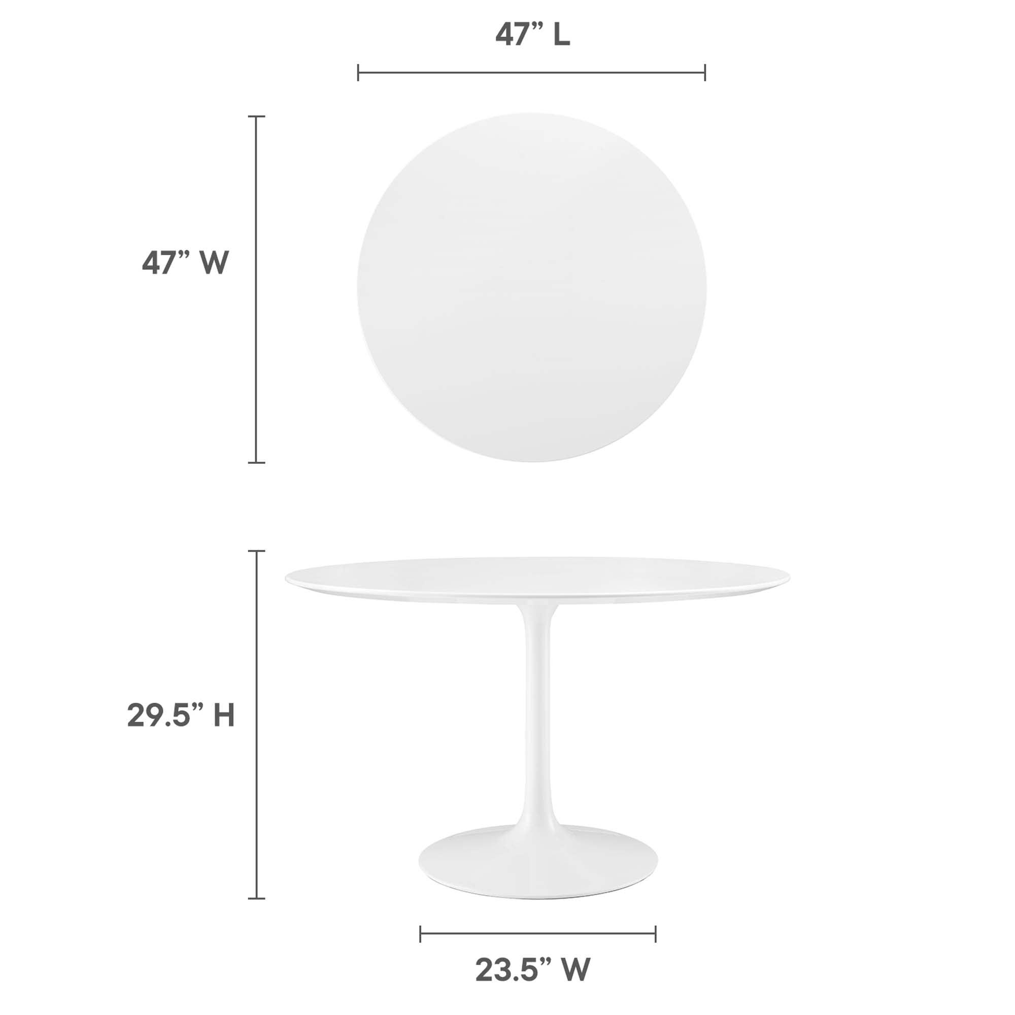 Lippa 48" Round Wood Dining Table