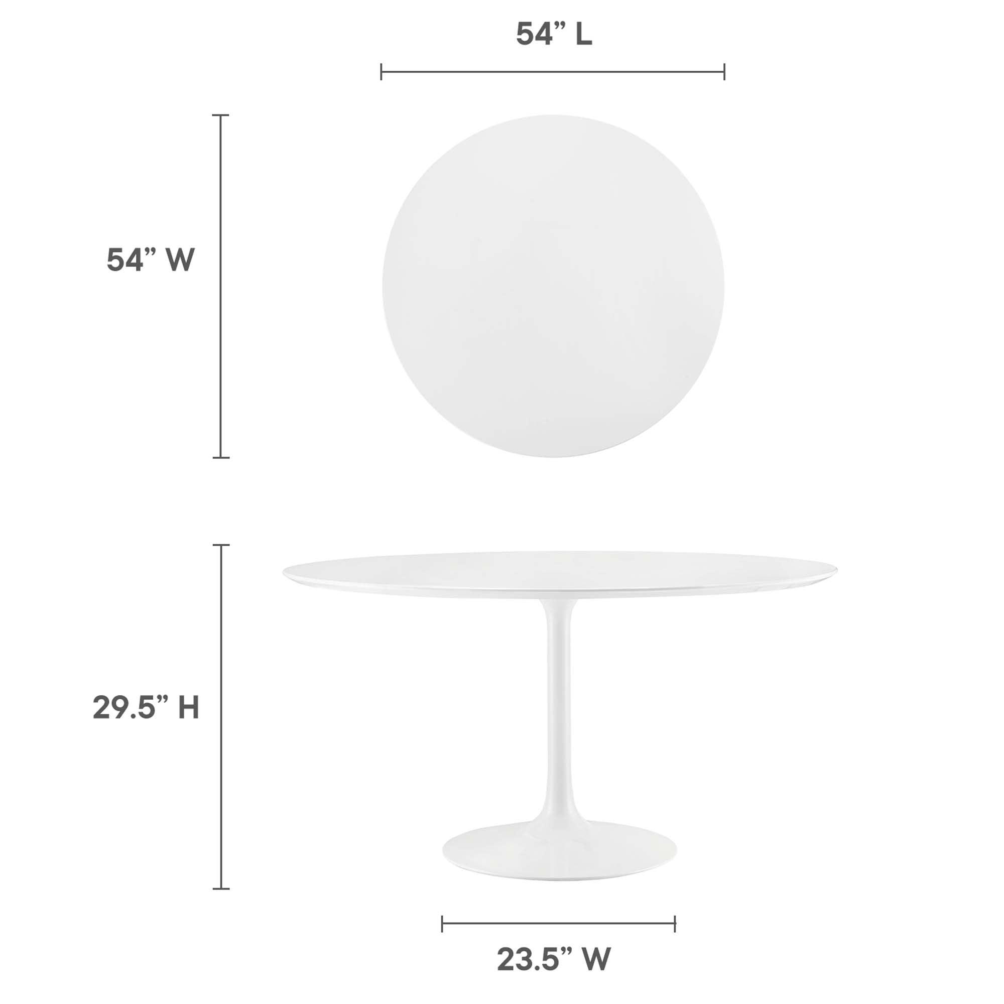 Lippa 54" Round Wood Dining Table