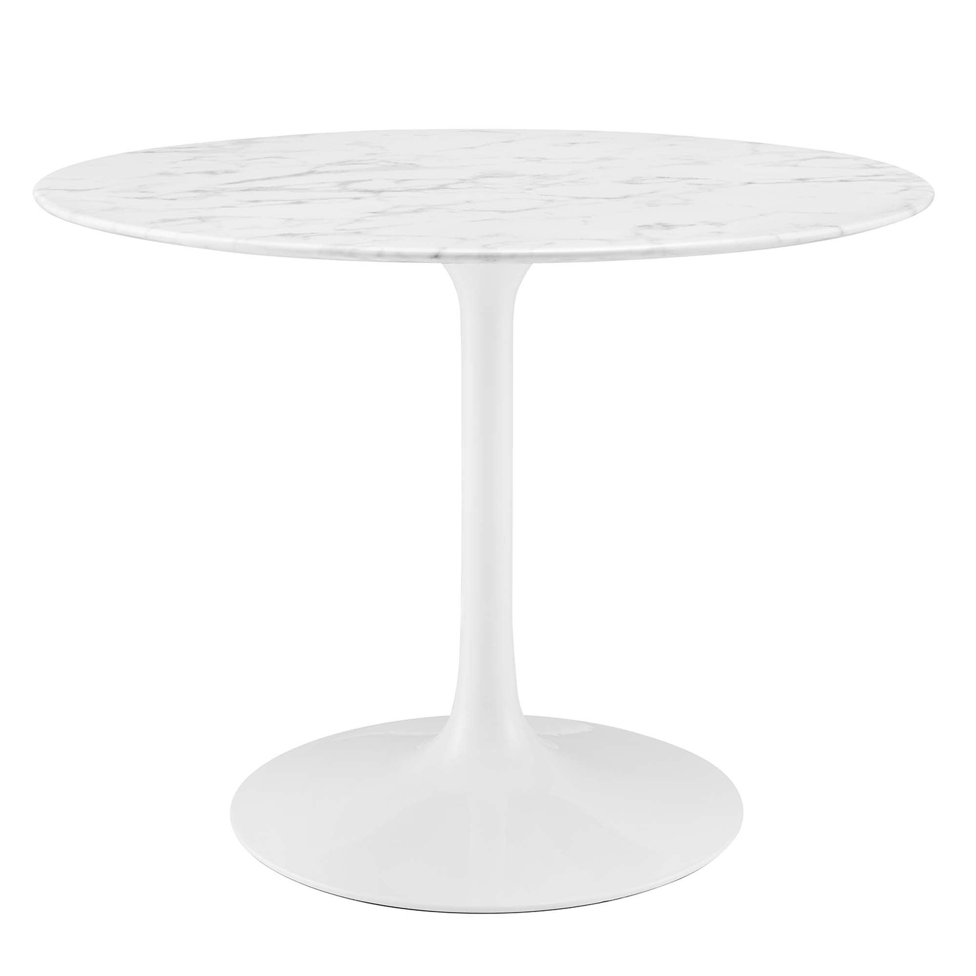 Lippa 40" Round Faux Marble Dining Table