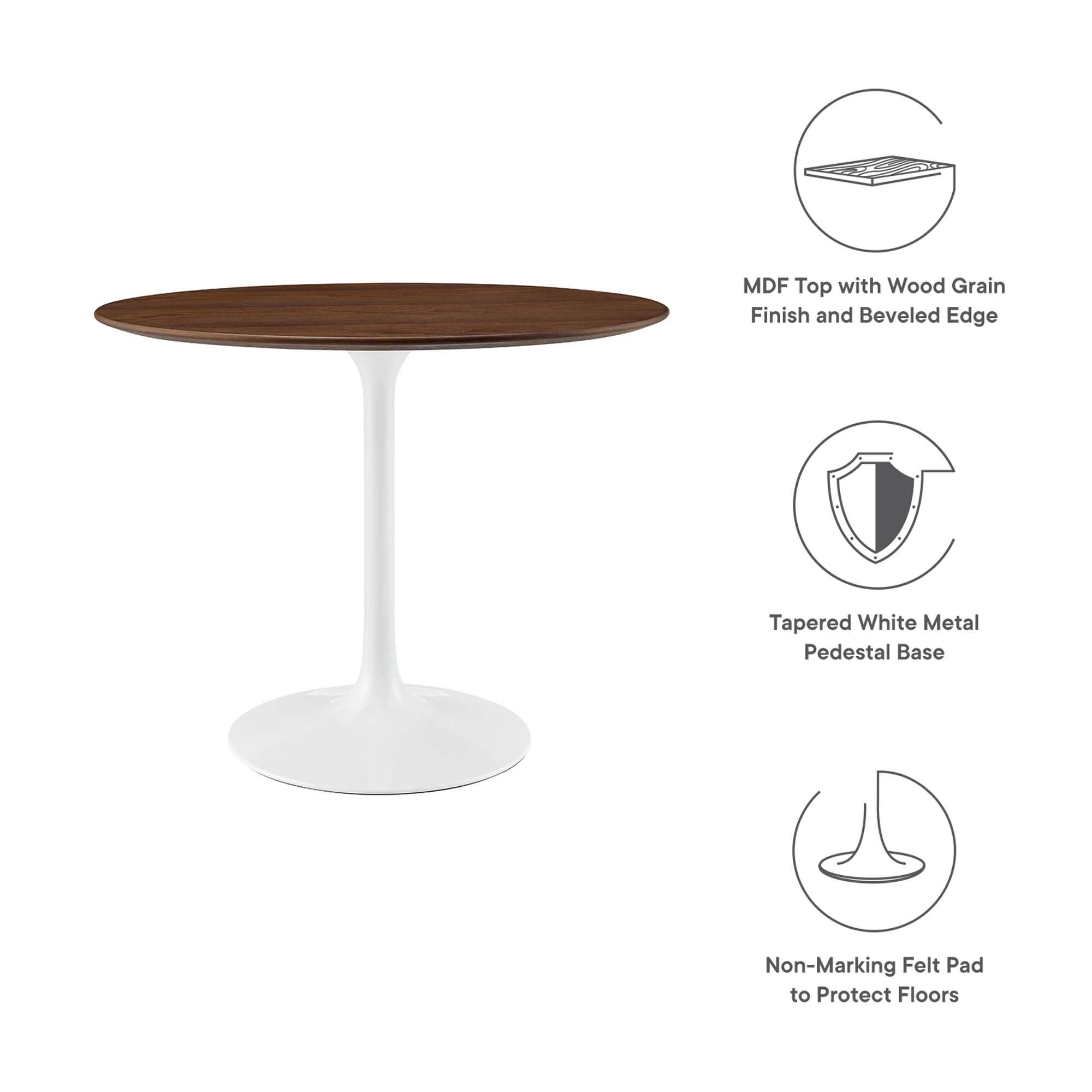 Lippa 36" Round Wood Dining Table