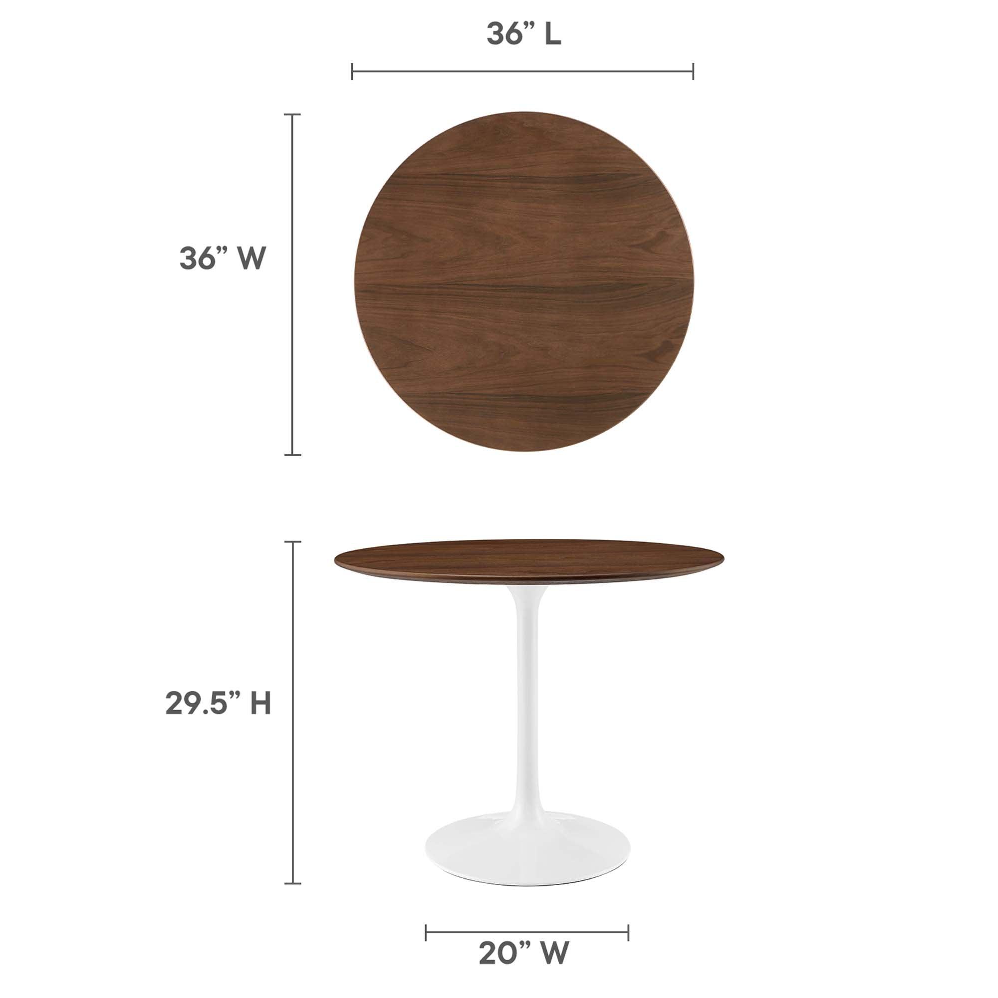 Lippa 36" Round Wood Dining Table