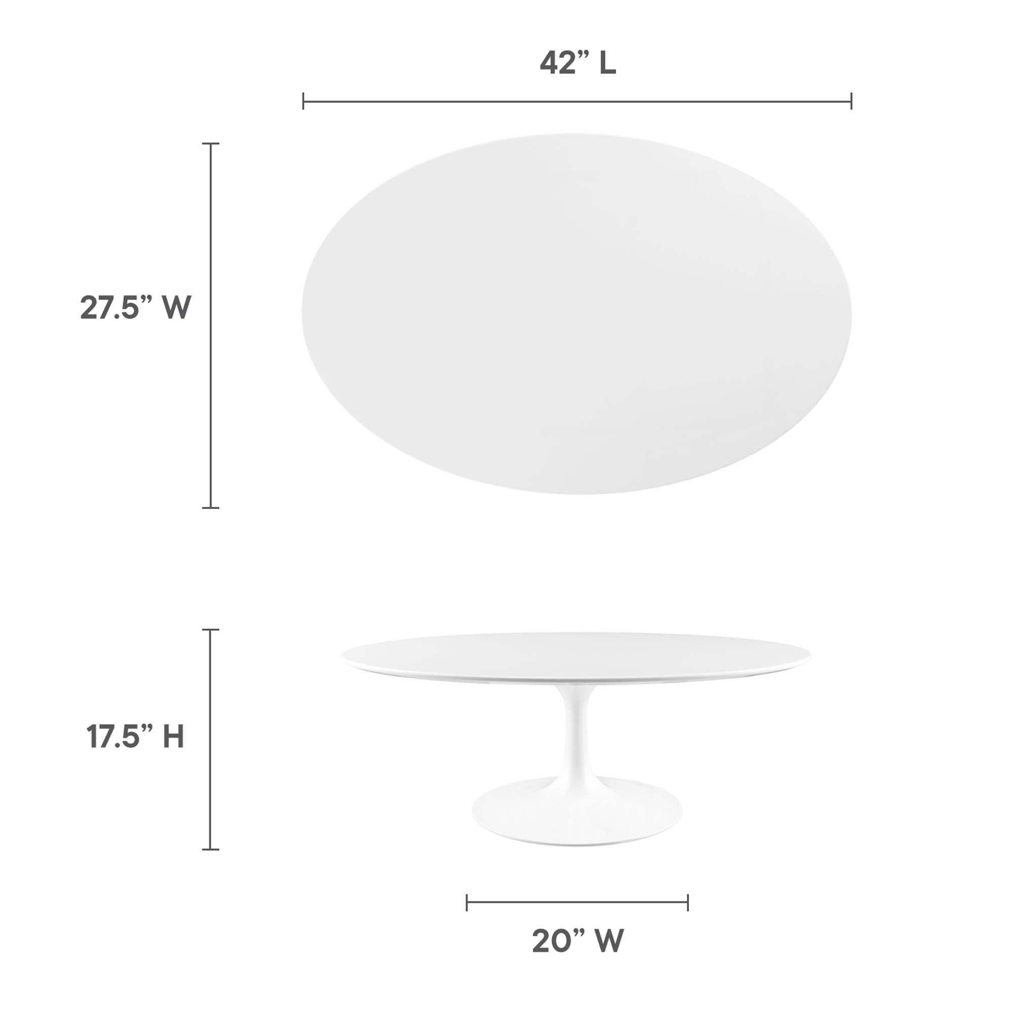 Lippa 42" Oval Wood Coffee Table