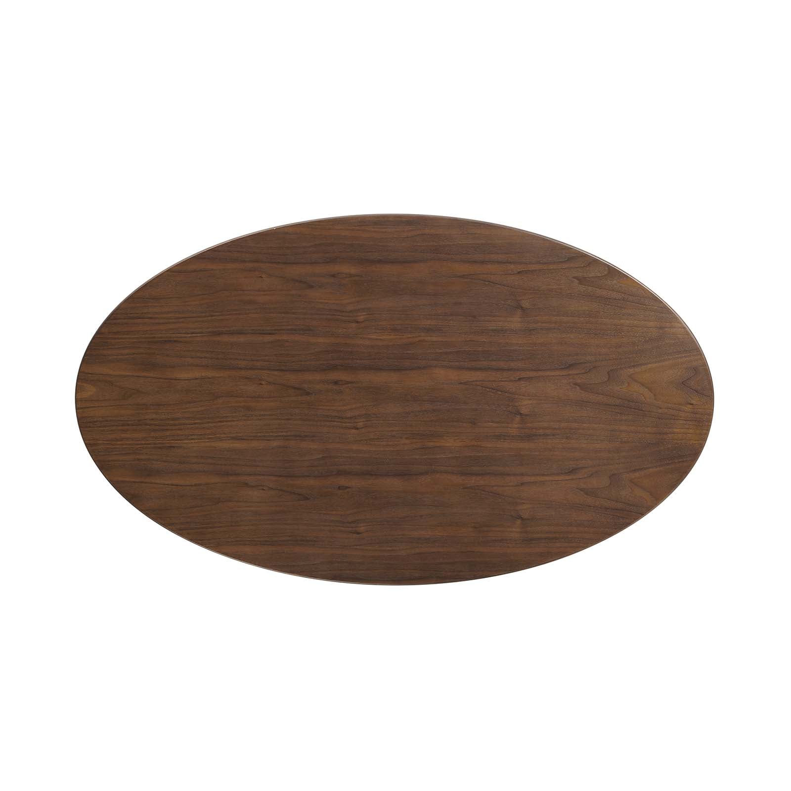 Lippa 48" Oval Walnut Dining Table-Dining Table-Modway-Wall2Wall Furnishings