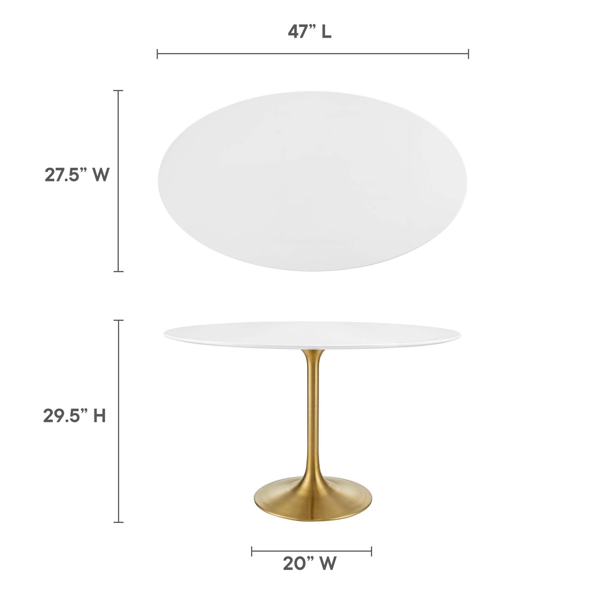 Lippa 48" Oval Wood Dining Table