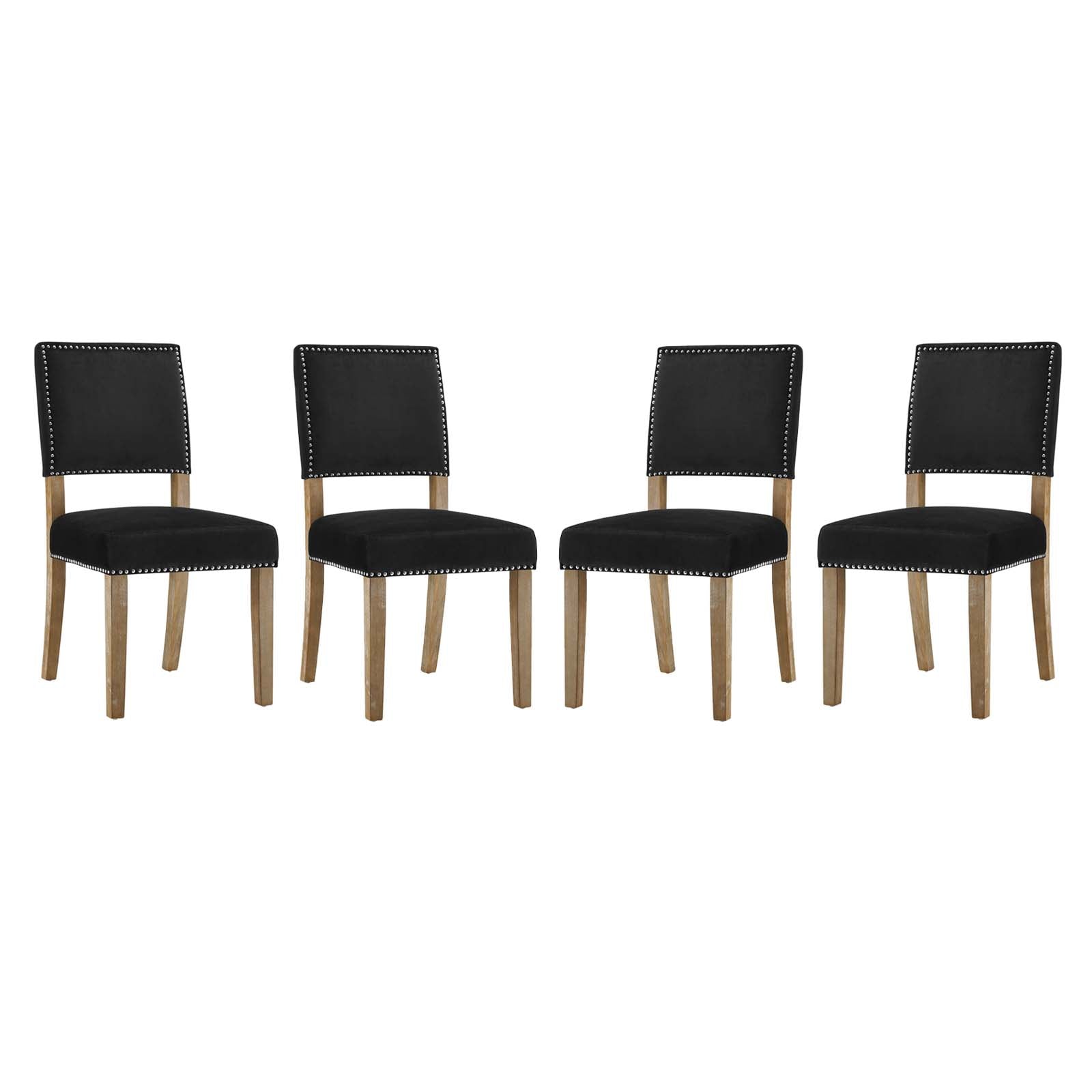Oblige Dining Chair Wood Set of 4-Dining Chair-Modway-Wall2Wall Furnishings