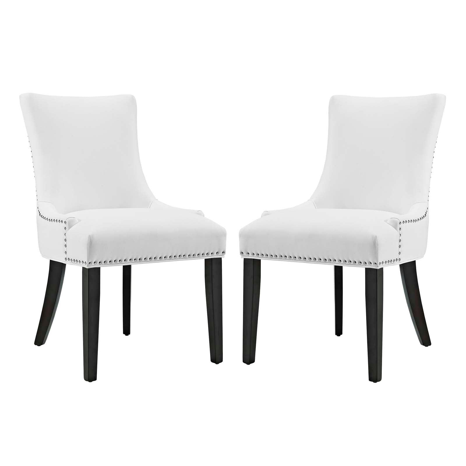 Marquis Faux Leather Dining Chair Set of 2