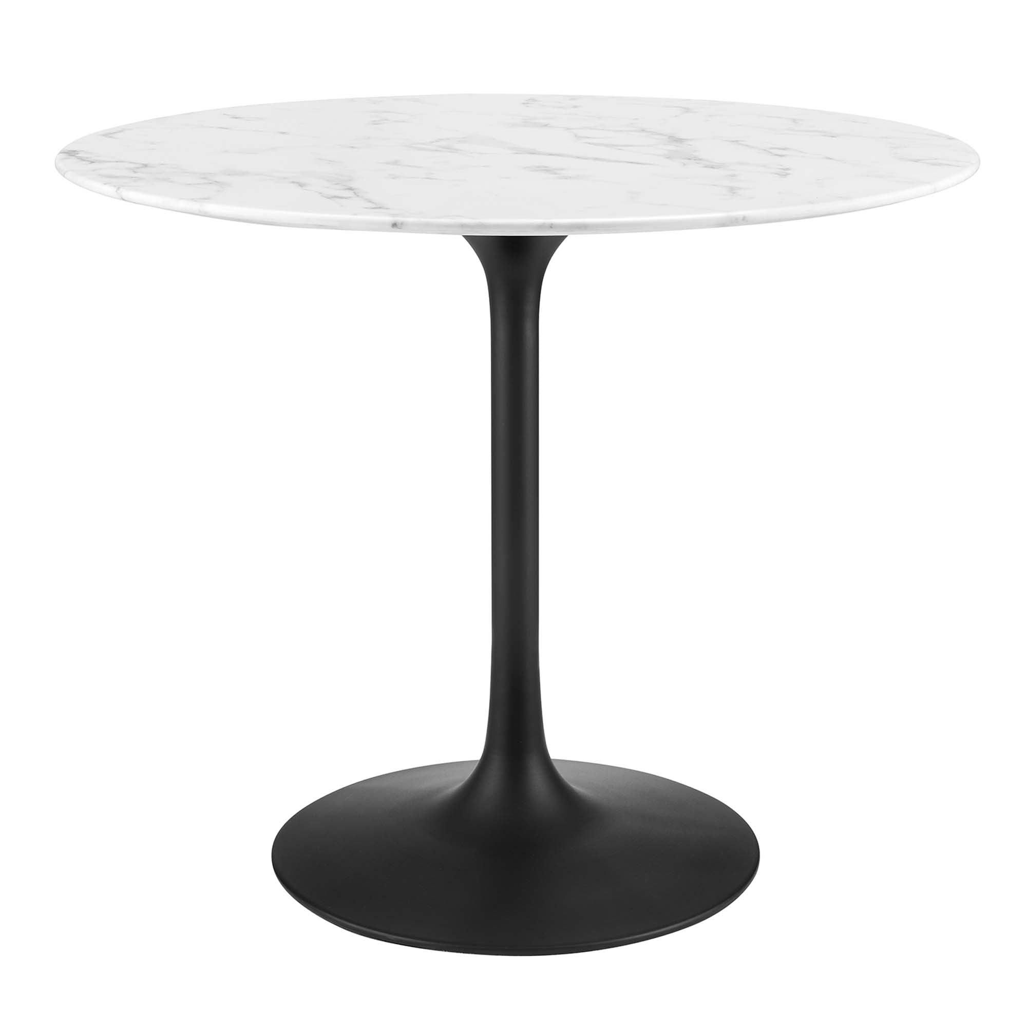 Lippa 36" Round Faux Marble Dining Table