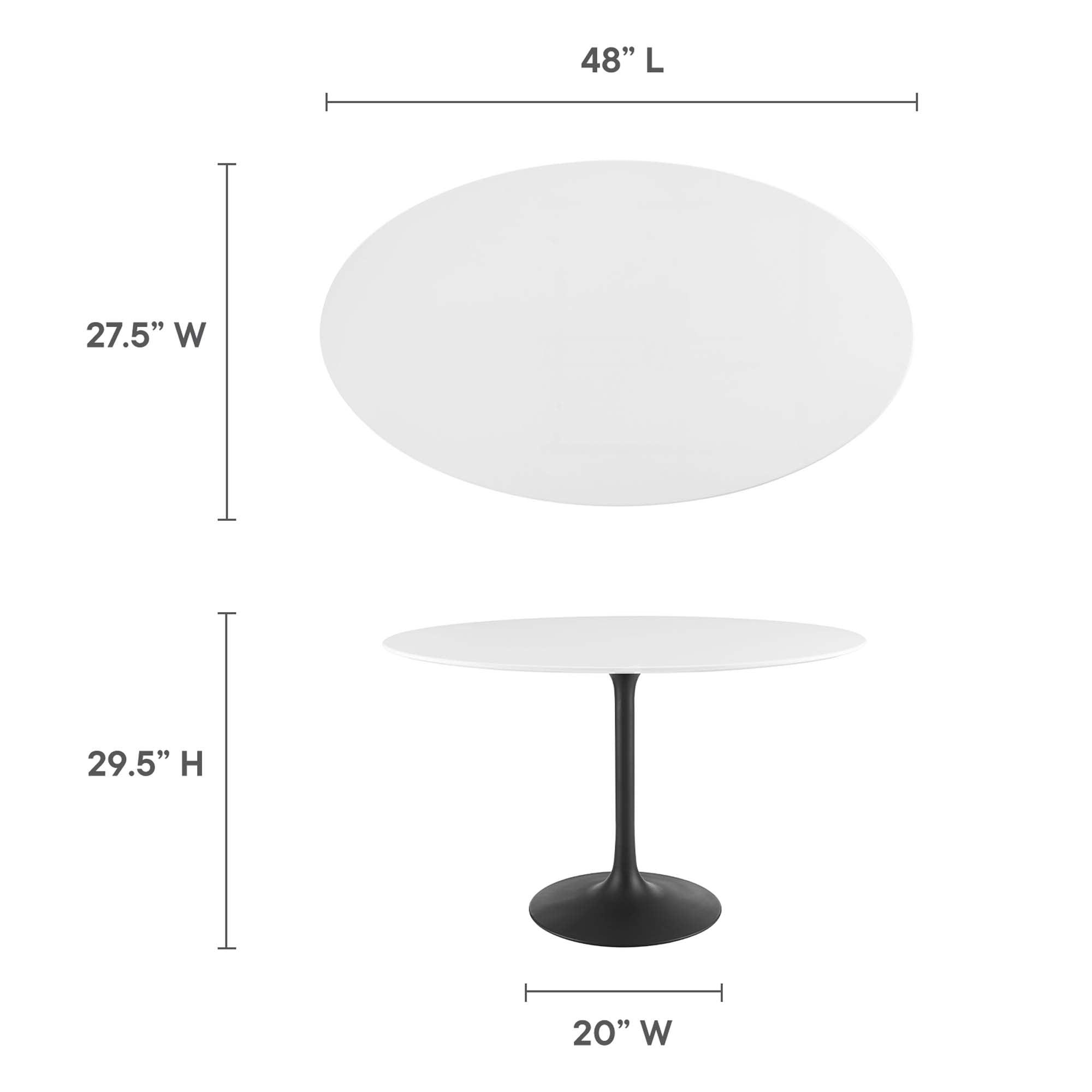 Lippa 48" Oval Wood Dining Table