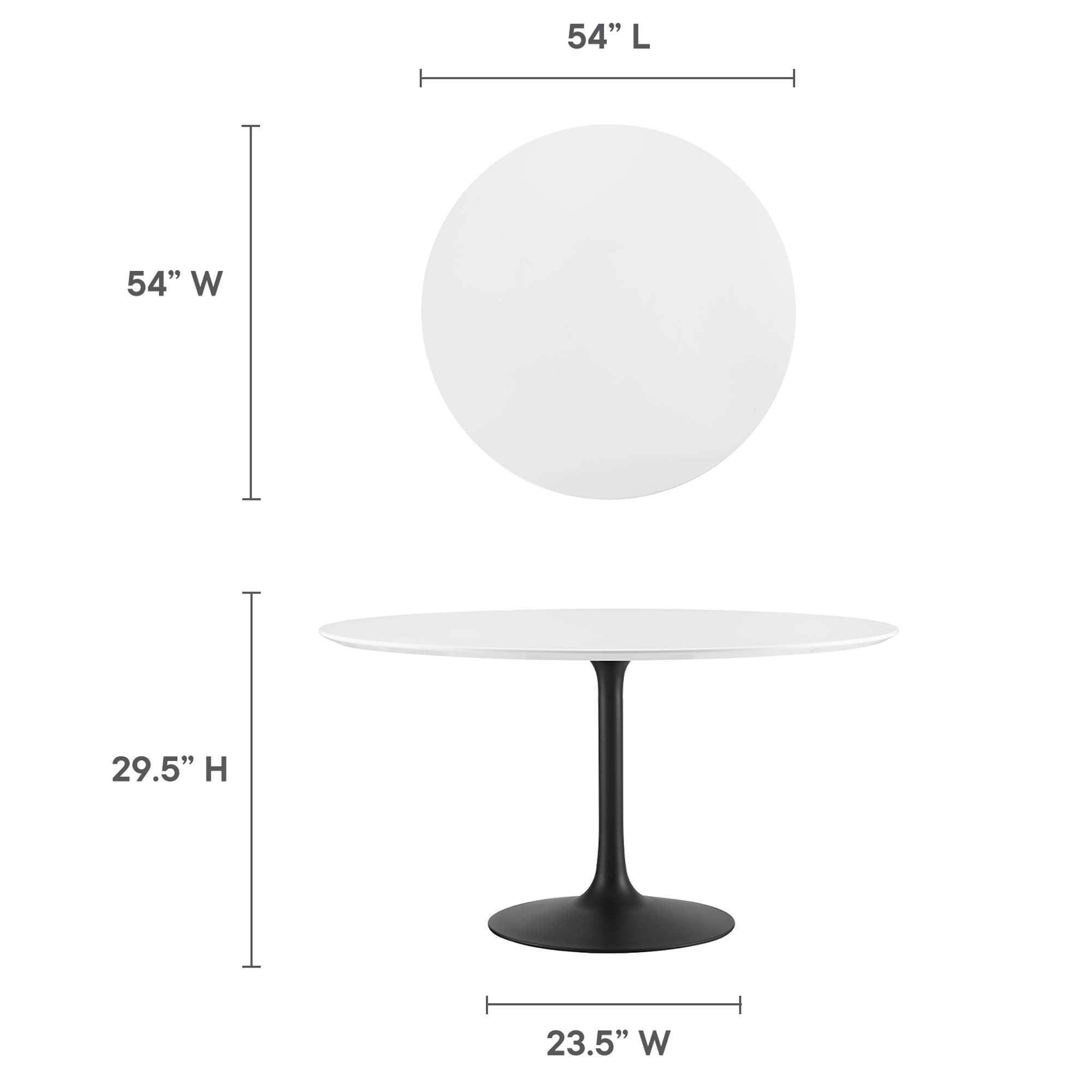 Lippa 54" Round Wood Dining Table