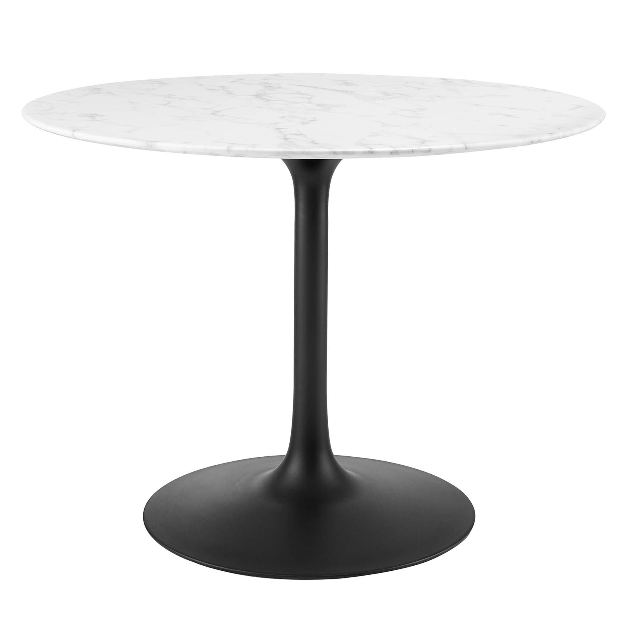 Lippa 40" Round Faux Marble Dining Table