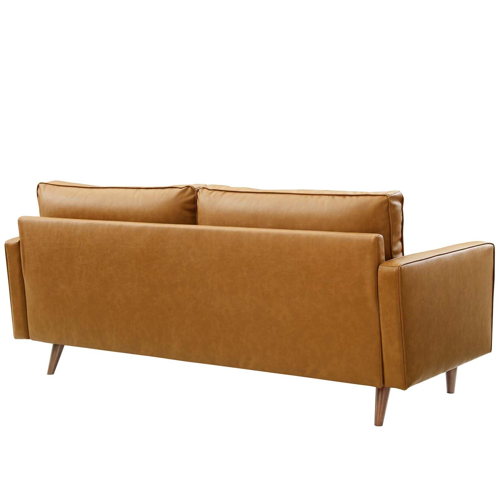 Valour Tufted Vegan Leather Sofa