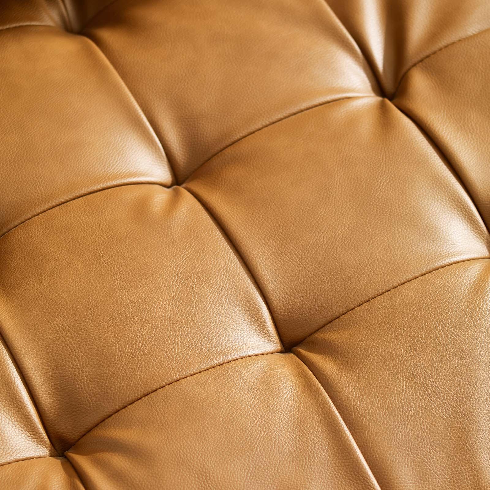 Valour Tufted Vegan Leather Sofa