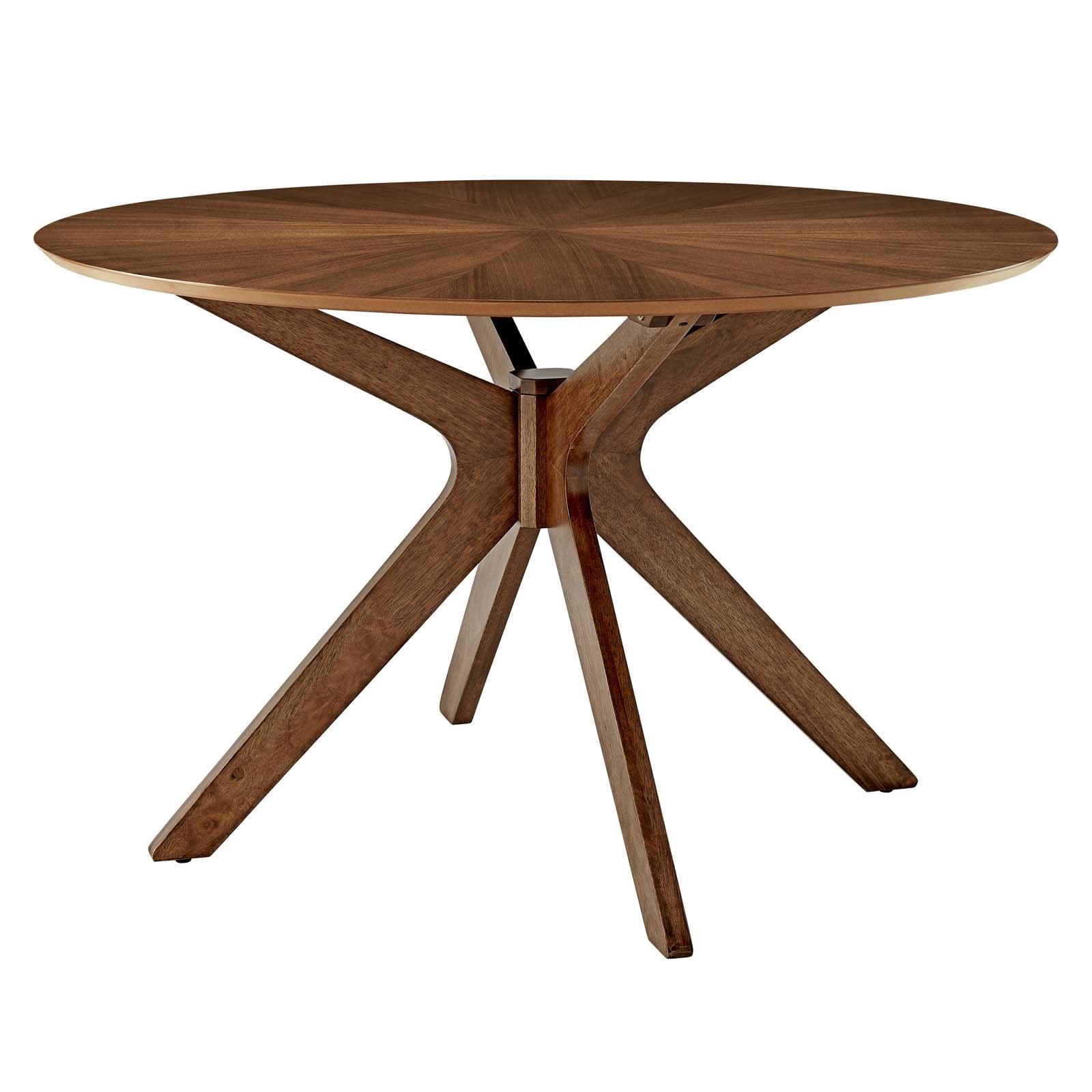 Crossroads 47" Round Wood Dining Table