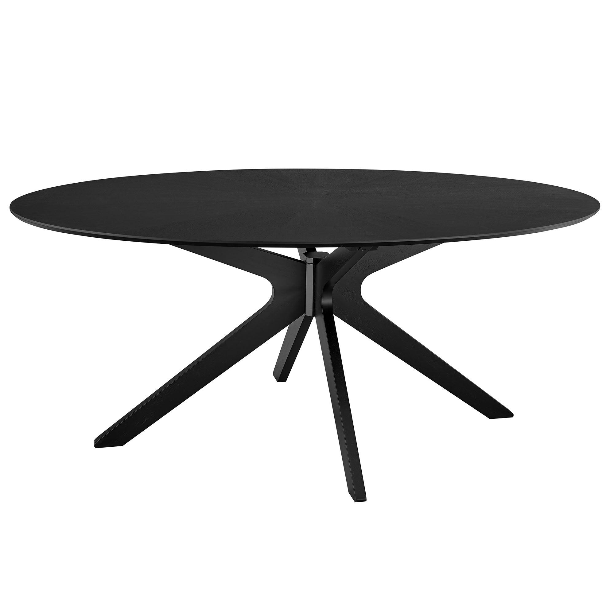 Crossroads 71" Oval Wood Dining Table