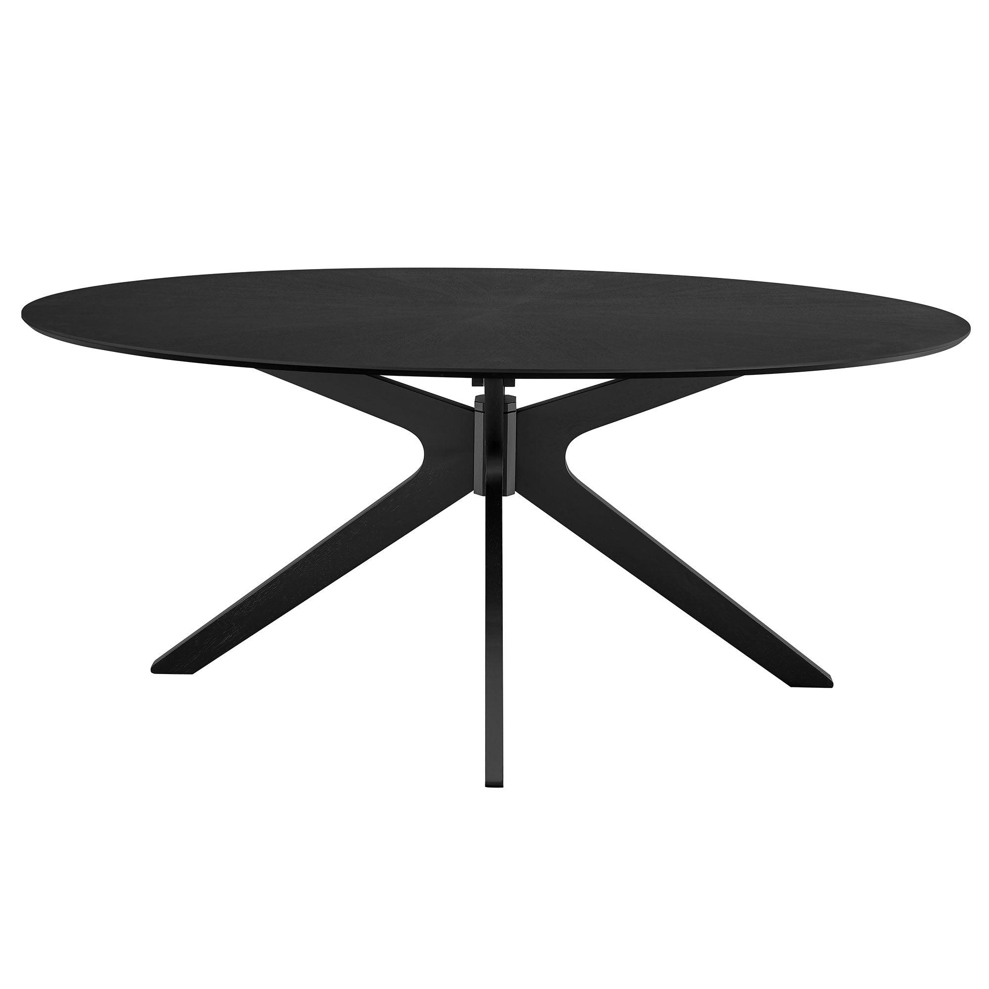 Crossroads 71" Oval Wood Dining Table