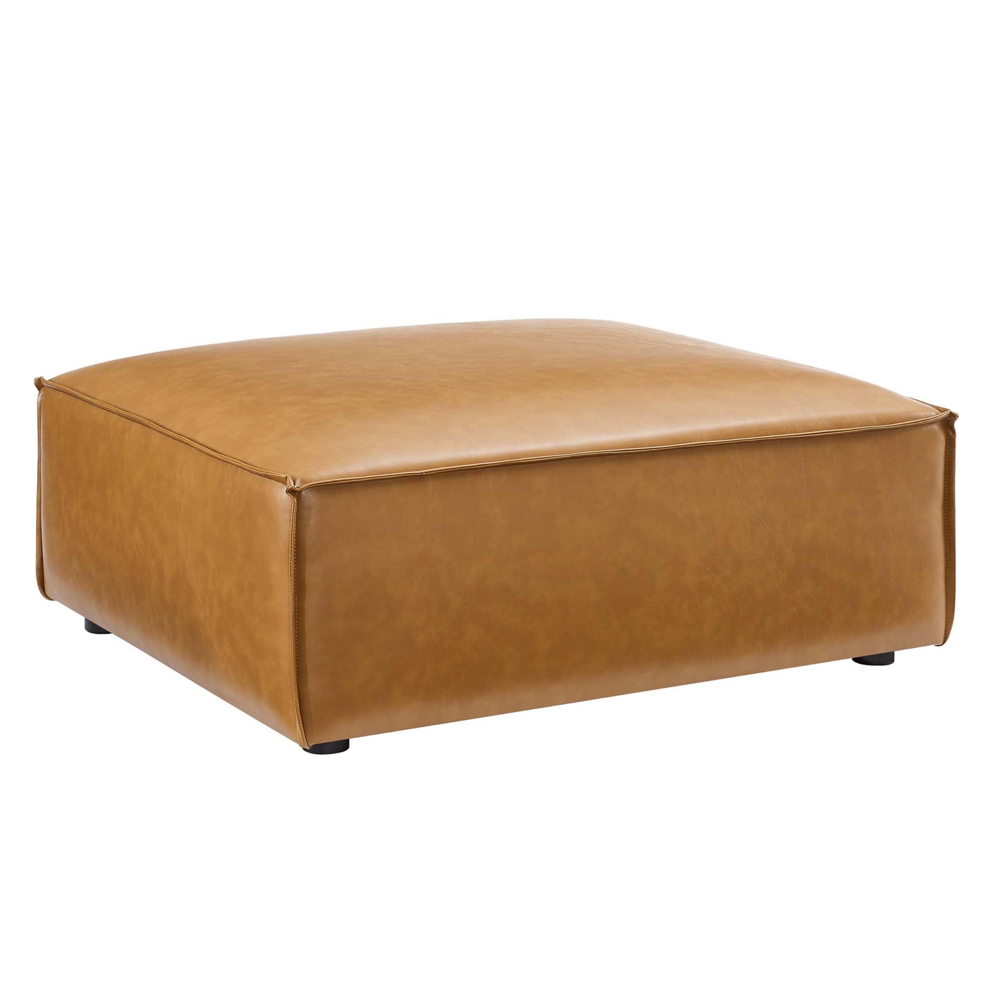 Restore Vegan Leather Ottoman