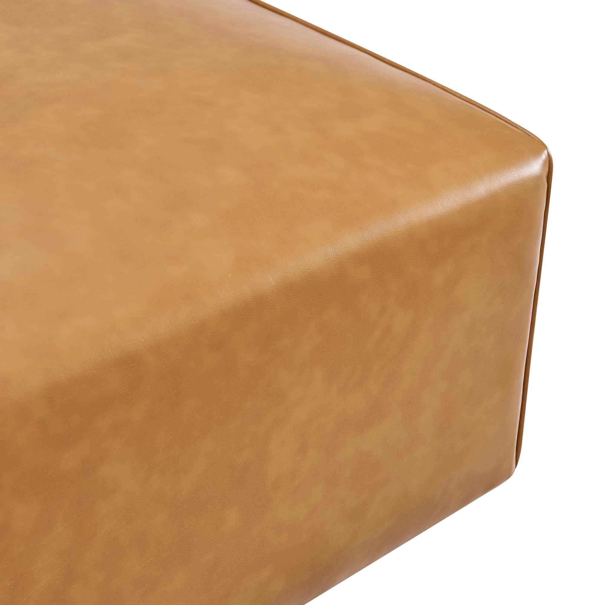 Mingle Vegan Leather Ottoman