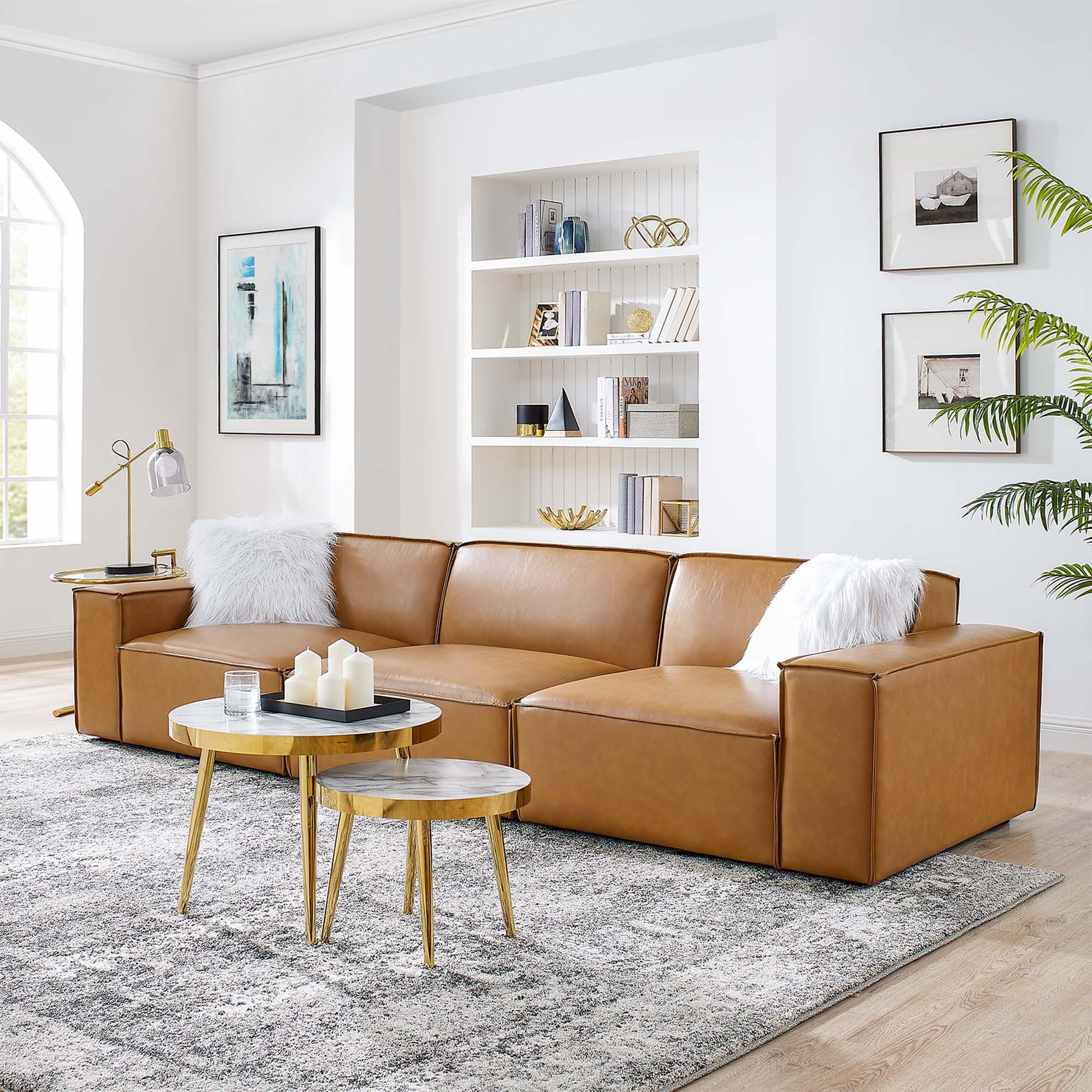 Restore 3-Piece Vegan Leather Sofa