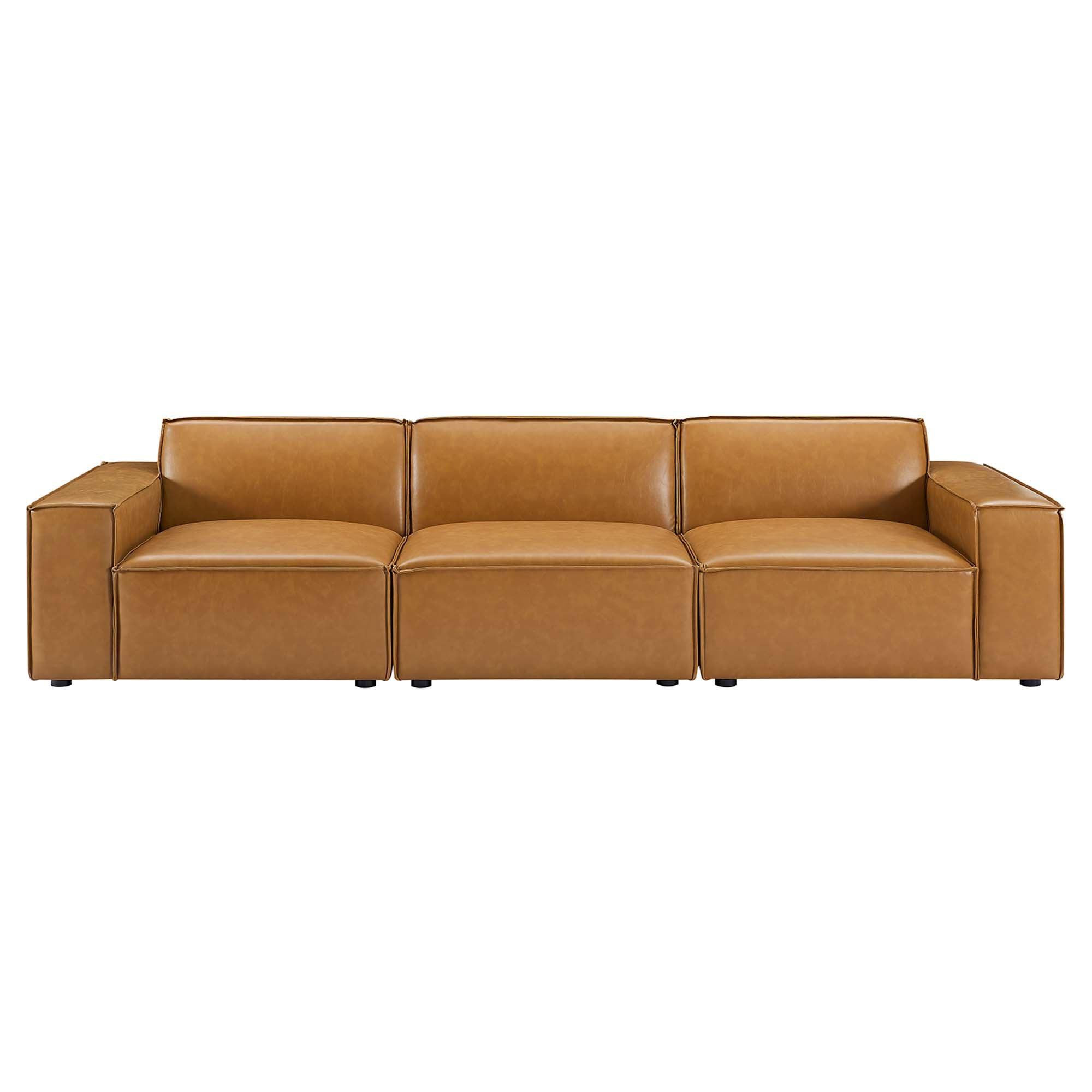 Restore 3-Piece Vegan Leather Sofa