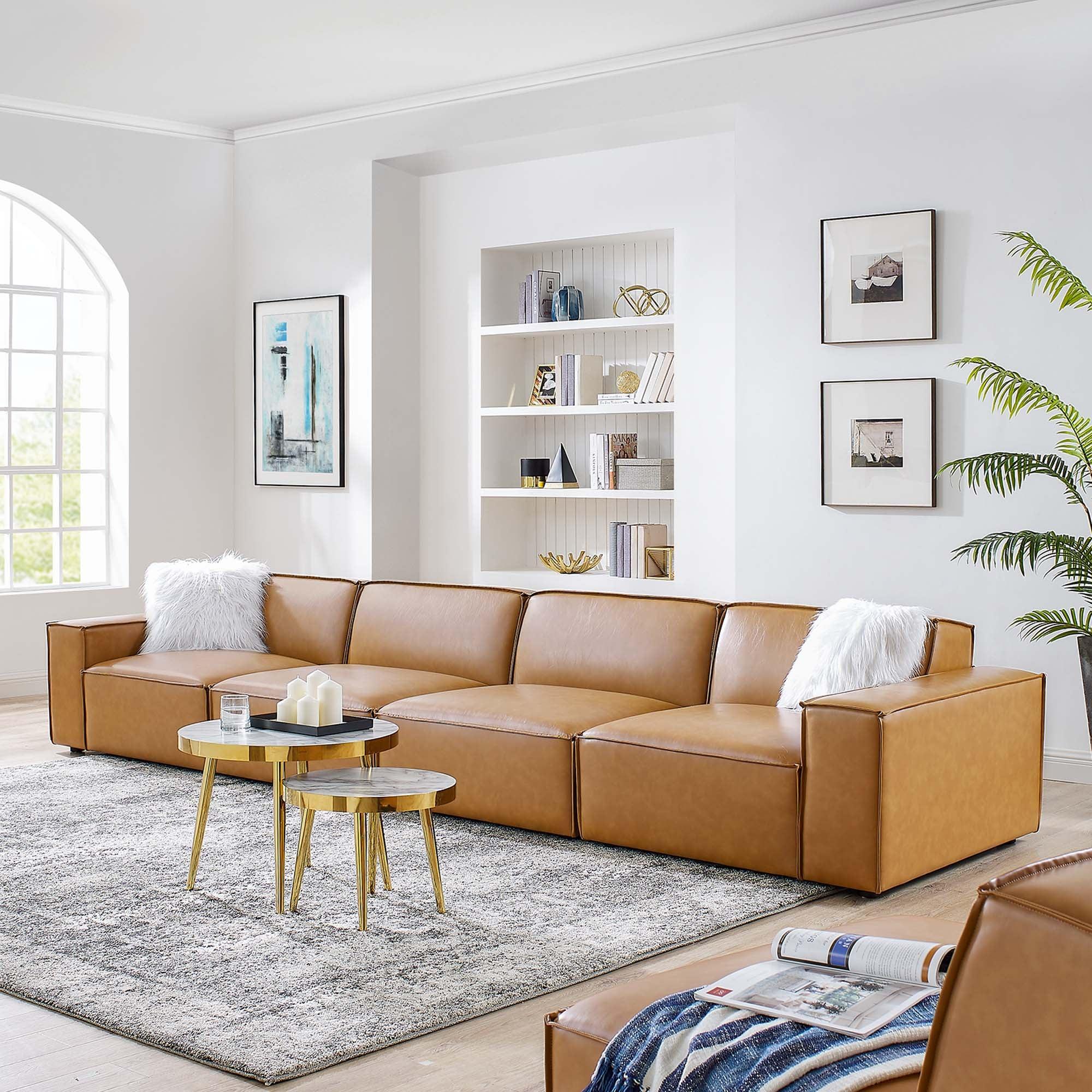 Restore 4-Piece Vegan Leather Sofa