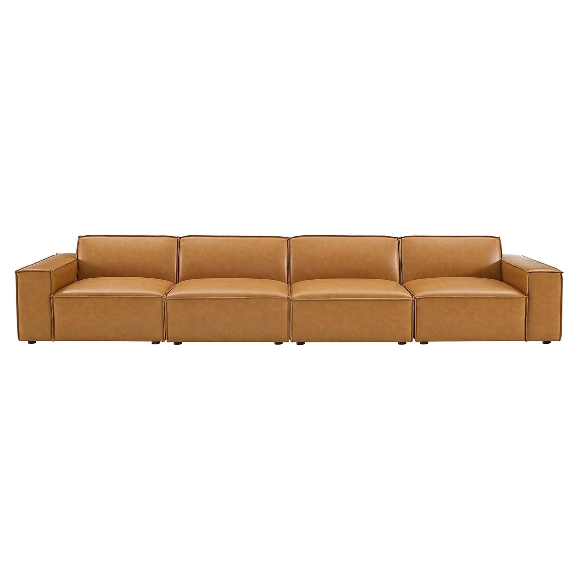 Restore 4-Piece Vegan Leather Sofa