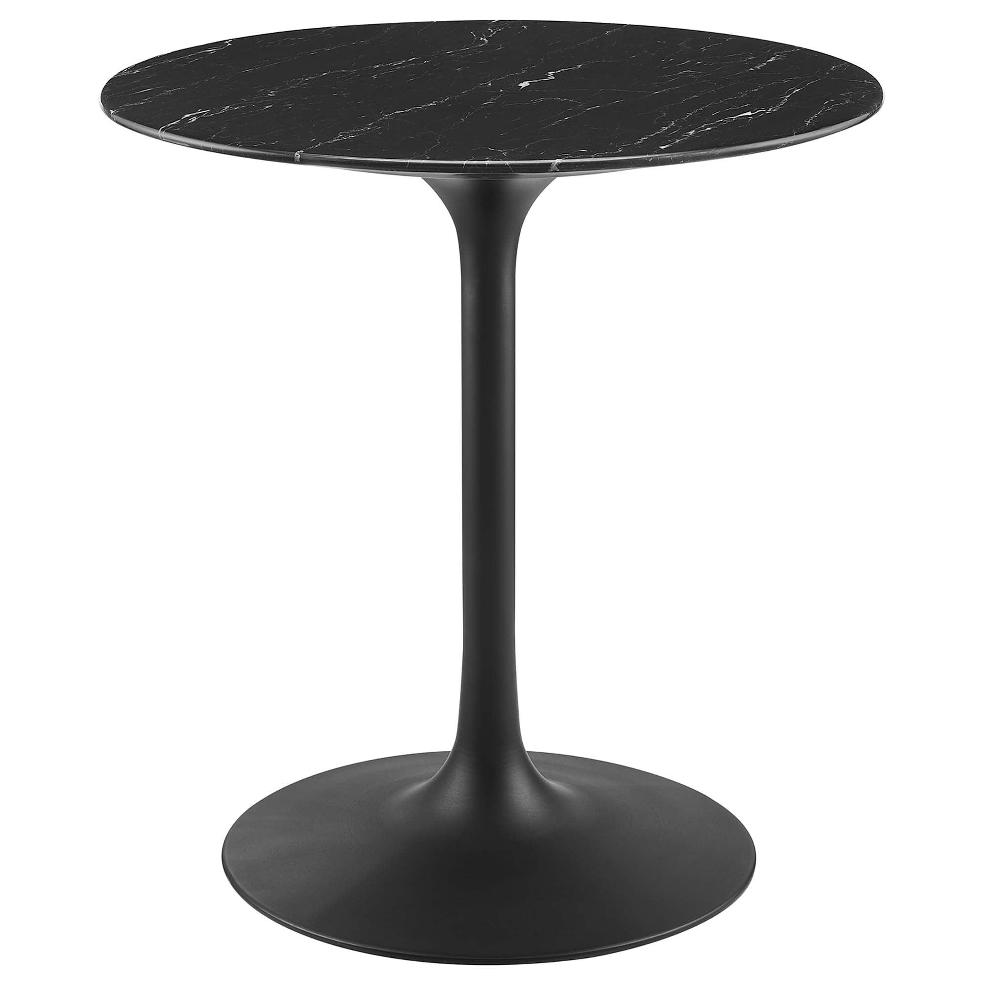 Lippa 28" Round Faux Marble Dining Table