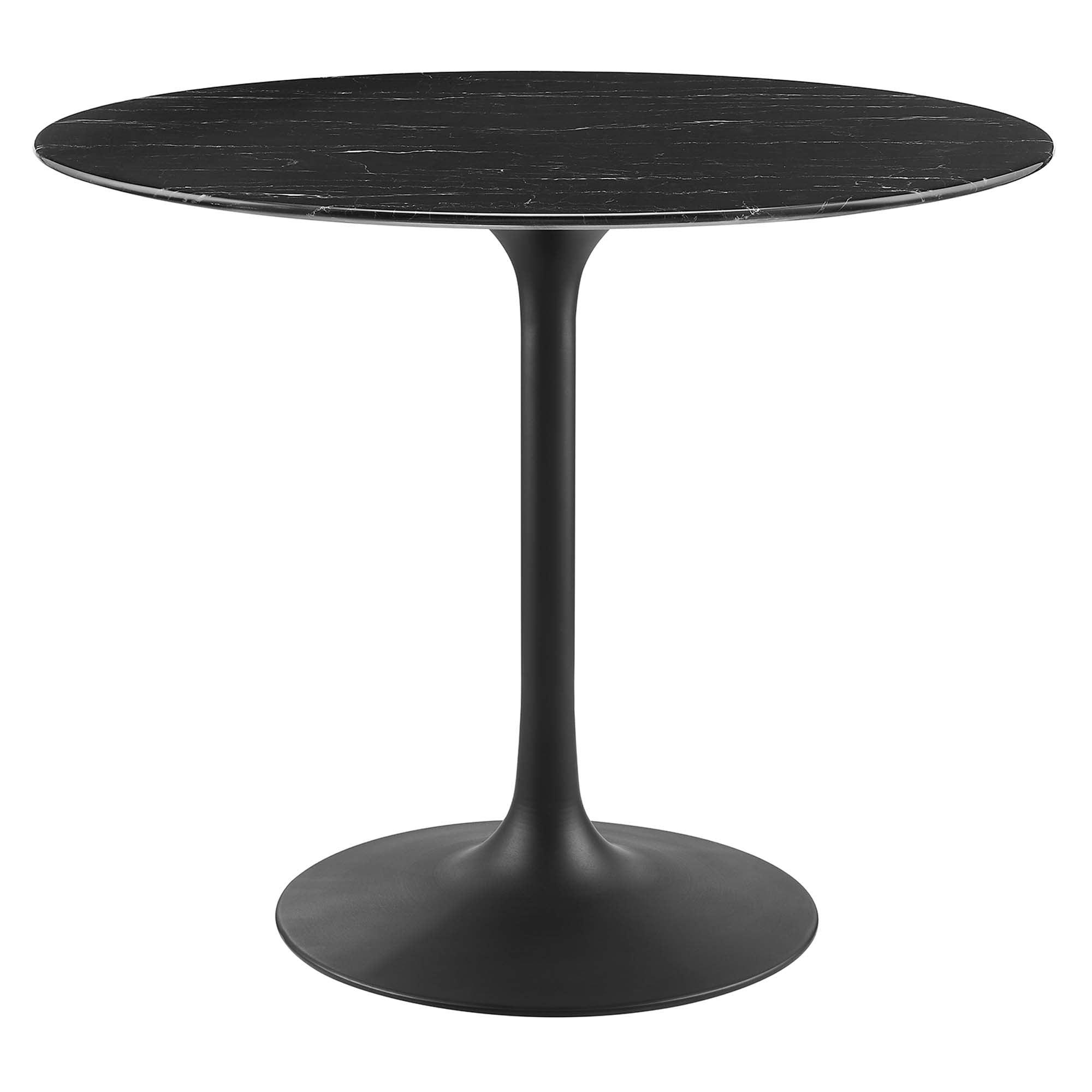 Lippa 36" Round Faux Marble Dining Table