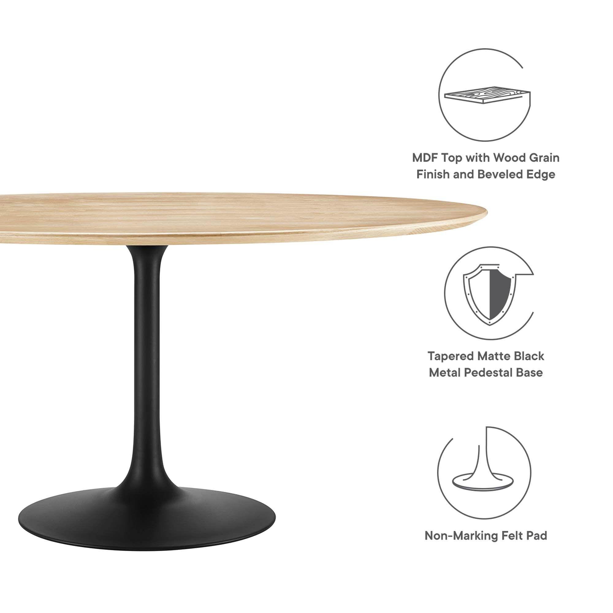 Lippa 60" Round Wood Dining Table