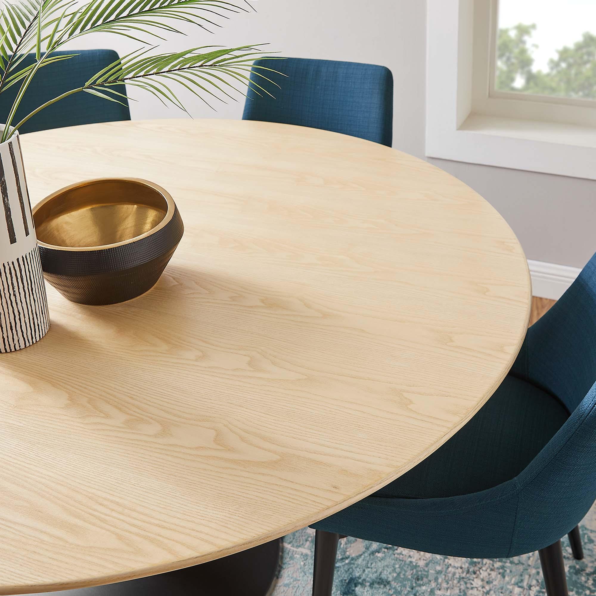 Lippa 60" Round Wood Dining Table