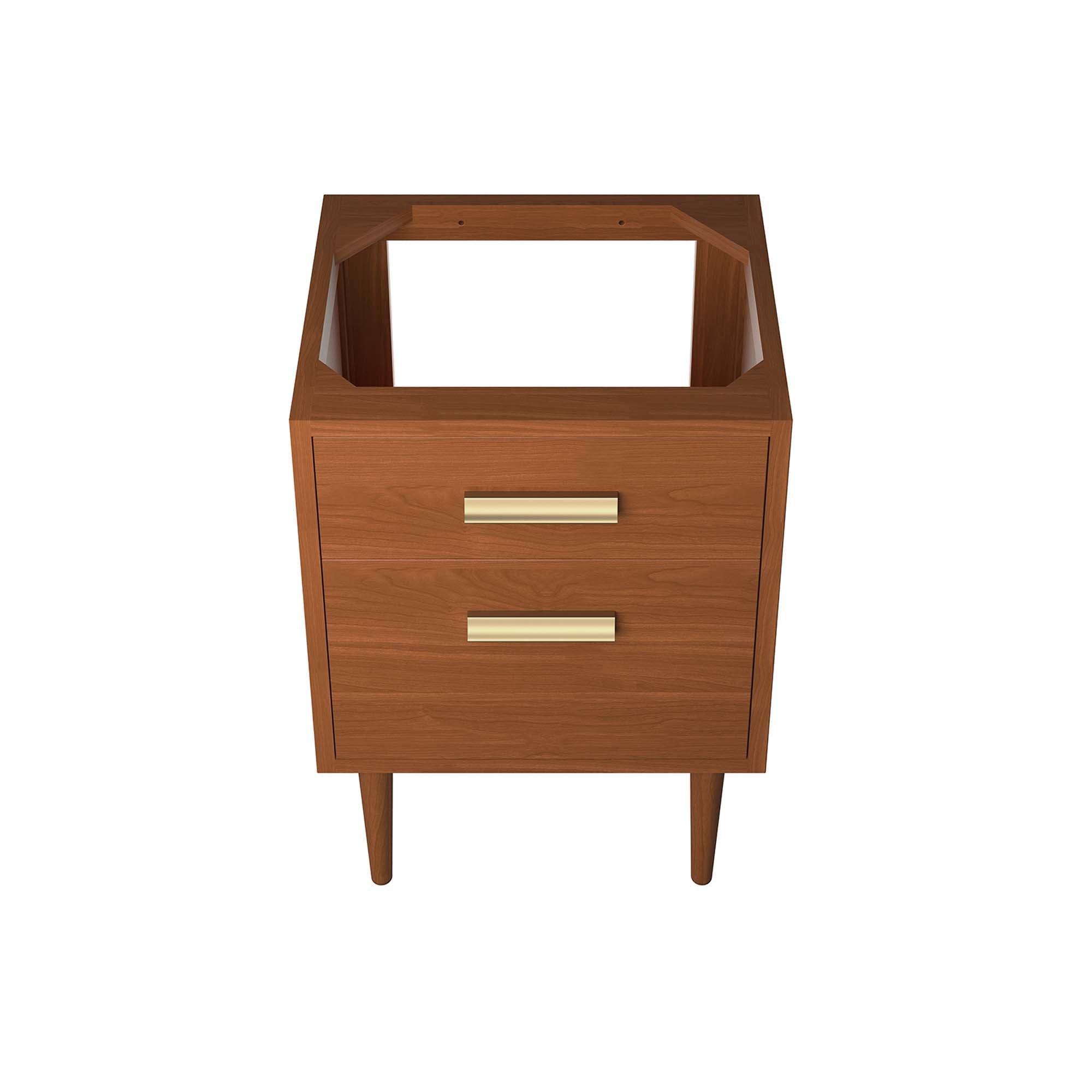 Cassia 24" Teak Wood Bathroom Vanity Cabinet (Sink Basin Not Included)