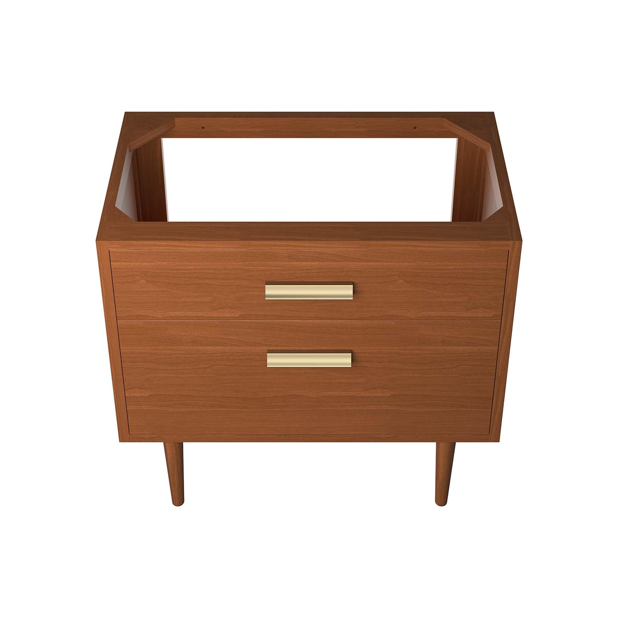 Cassia 36" Teak Wood Bathroom Vanity Cabinet (Sink Basin Not Included)