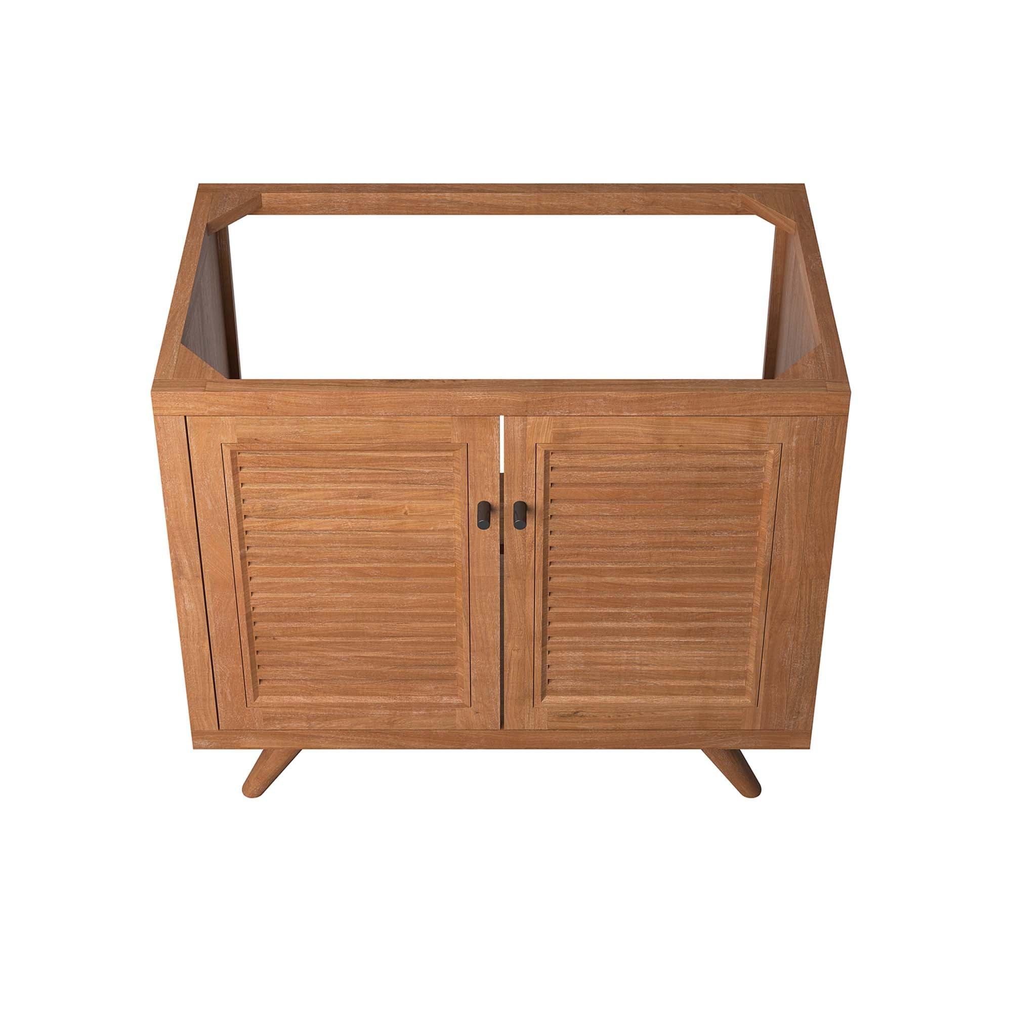 Birdie 36" Teak Wood Bathroom Vanity Cabinet (Sink Basin Not Included)