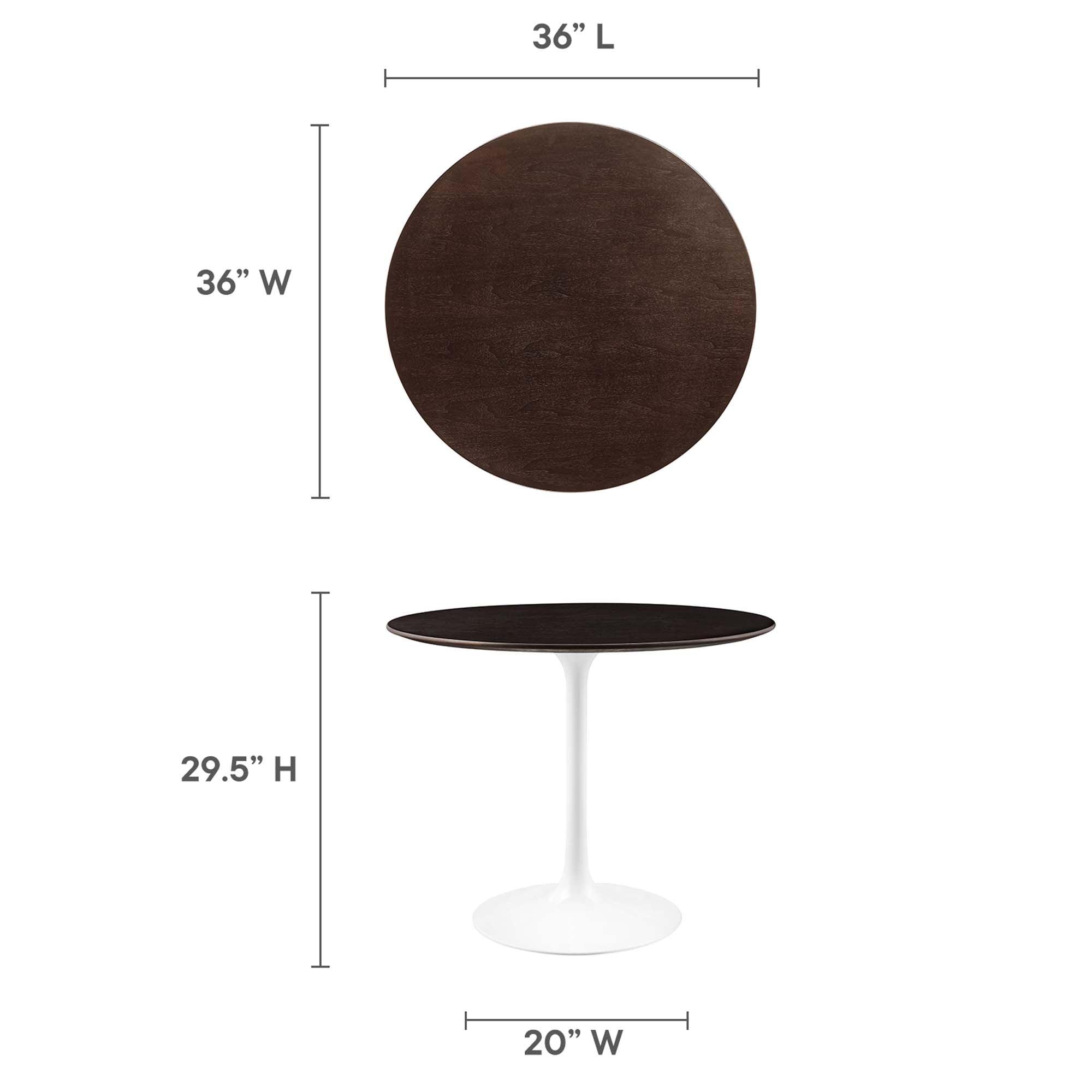 Lippa 36" Round Wood Dining Table