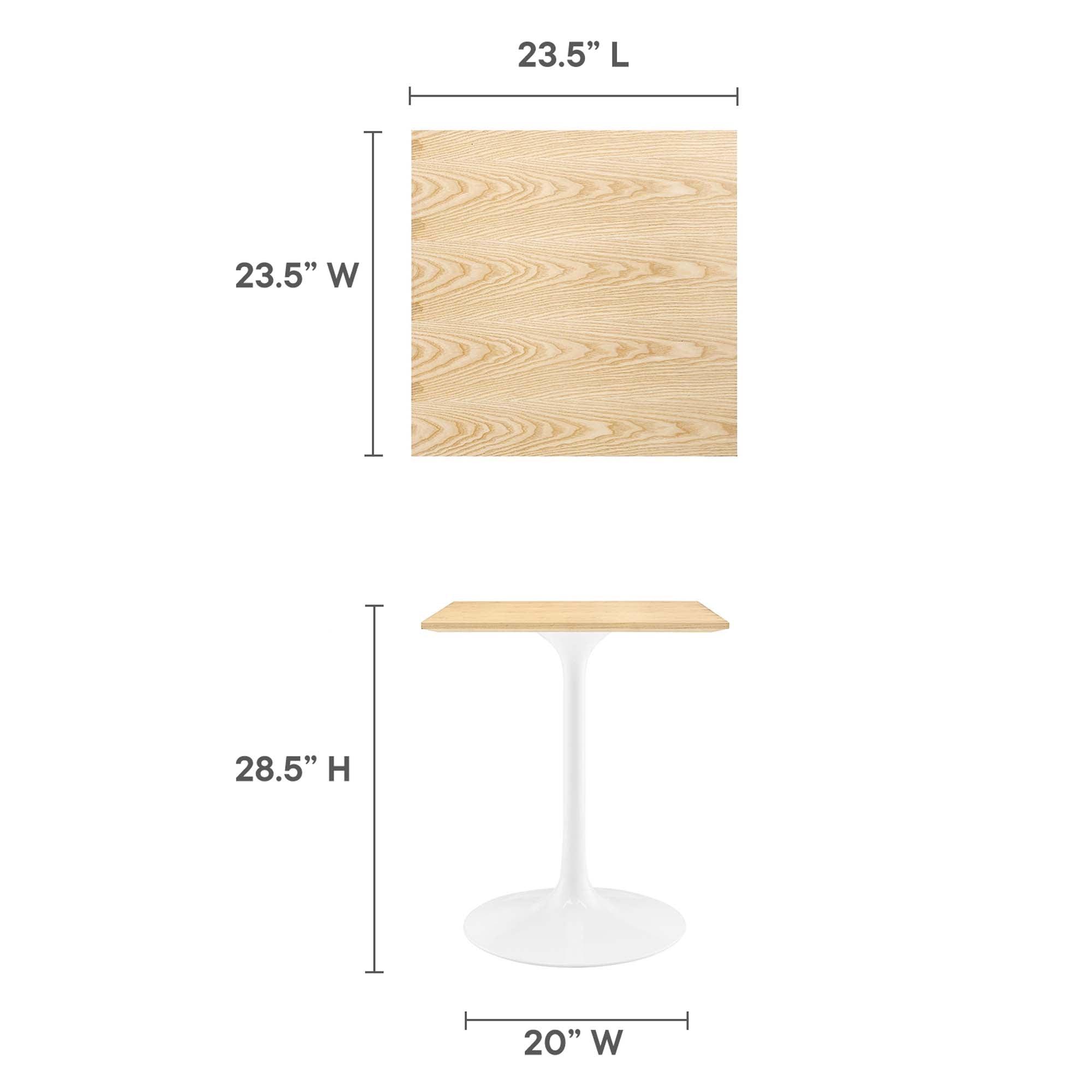 Lippa 24" Square Wood Dining Table