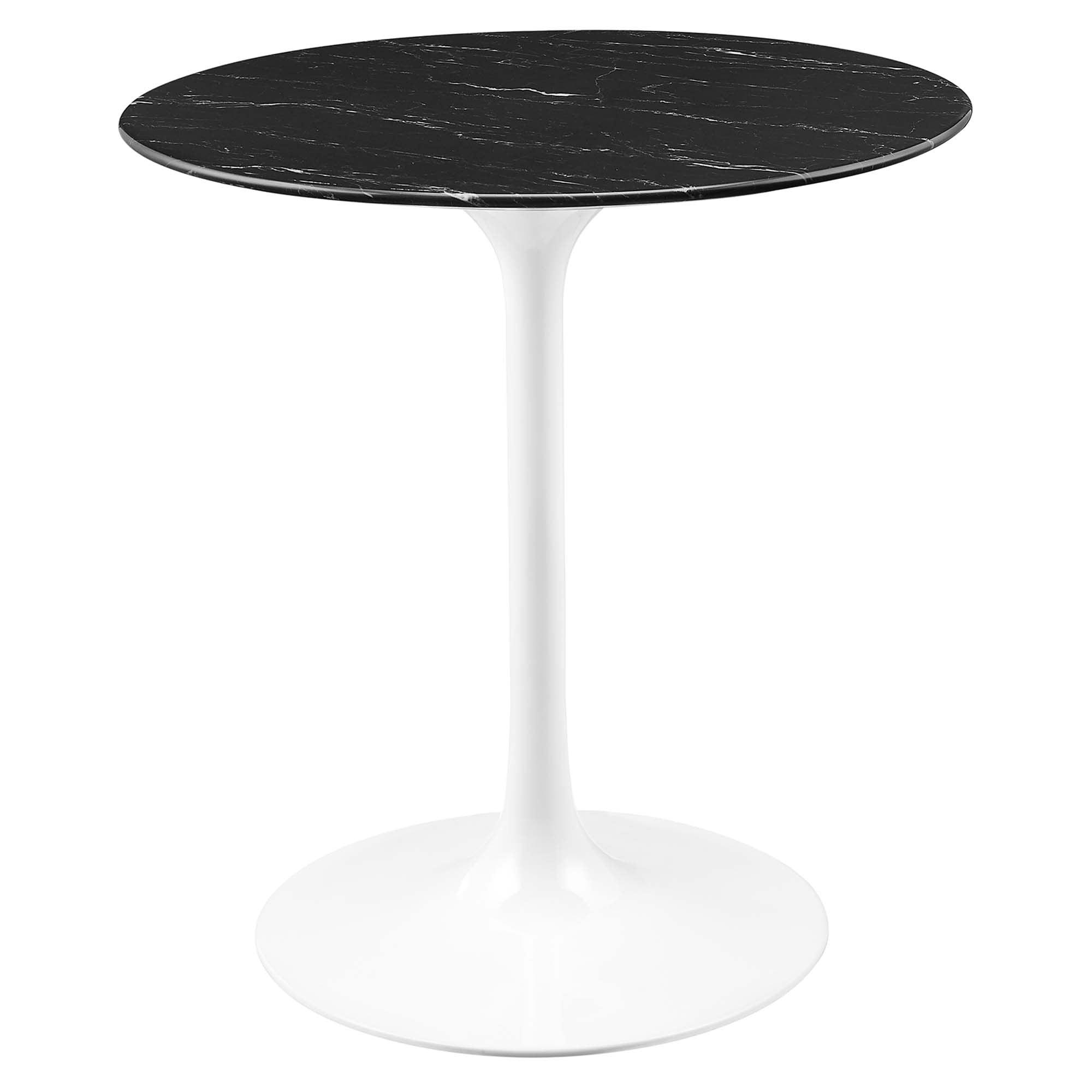 Lippa 28" Round Faux Marble Dining Table