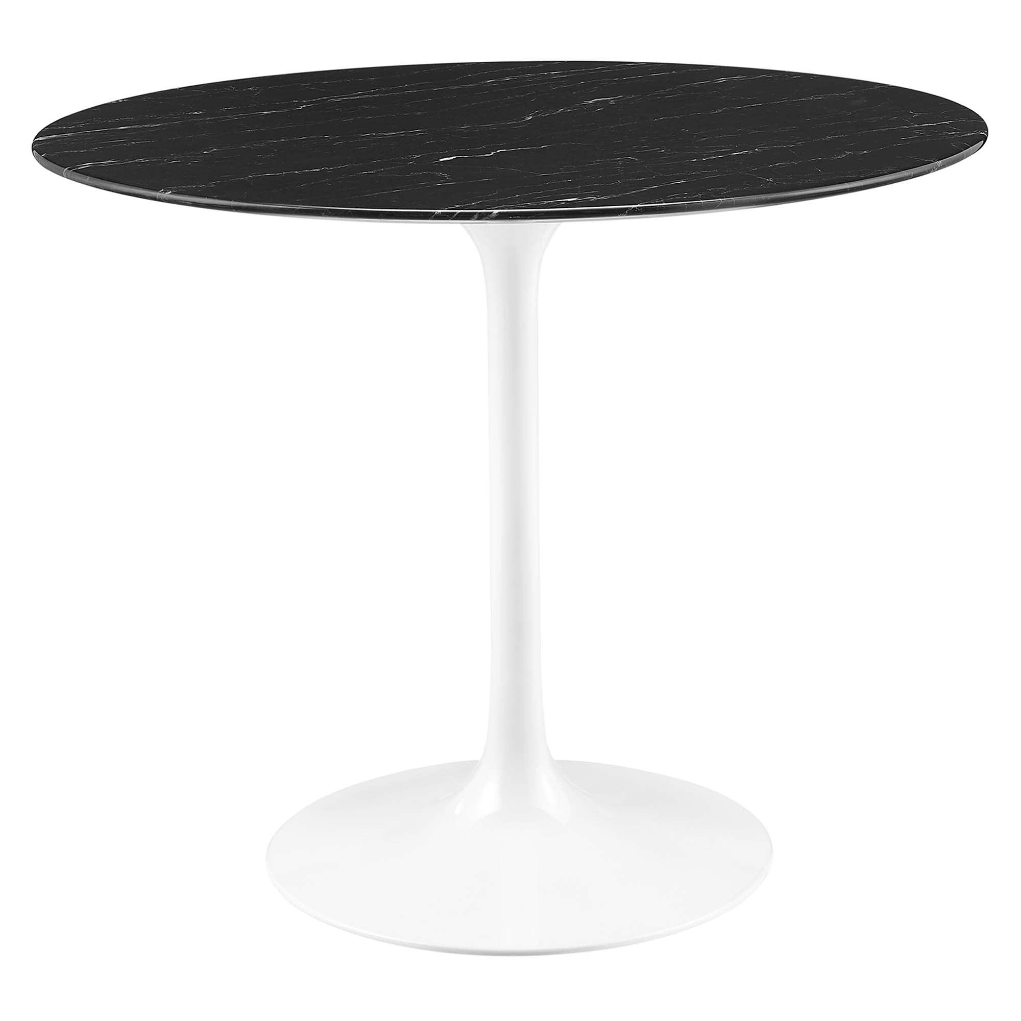 Lippa 36" Round Faux Marble Dining Table