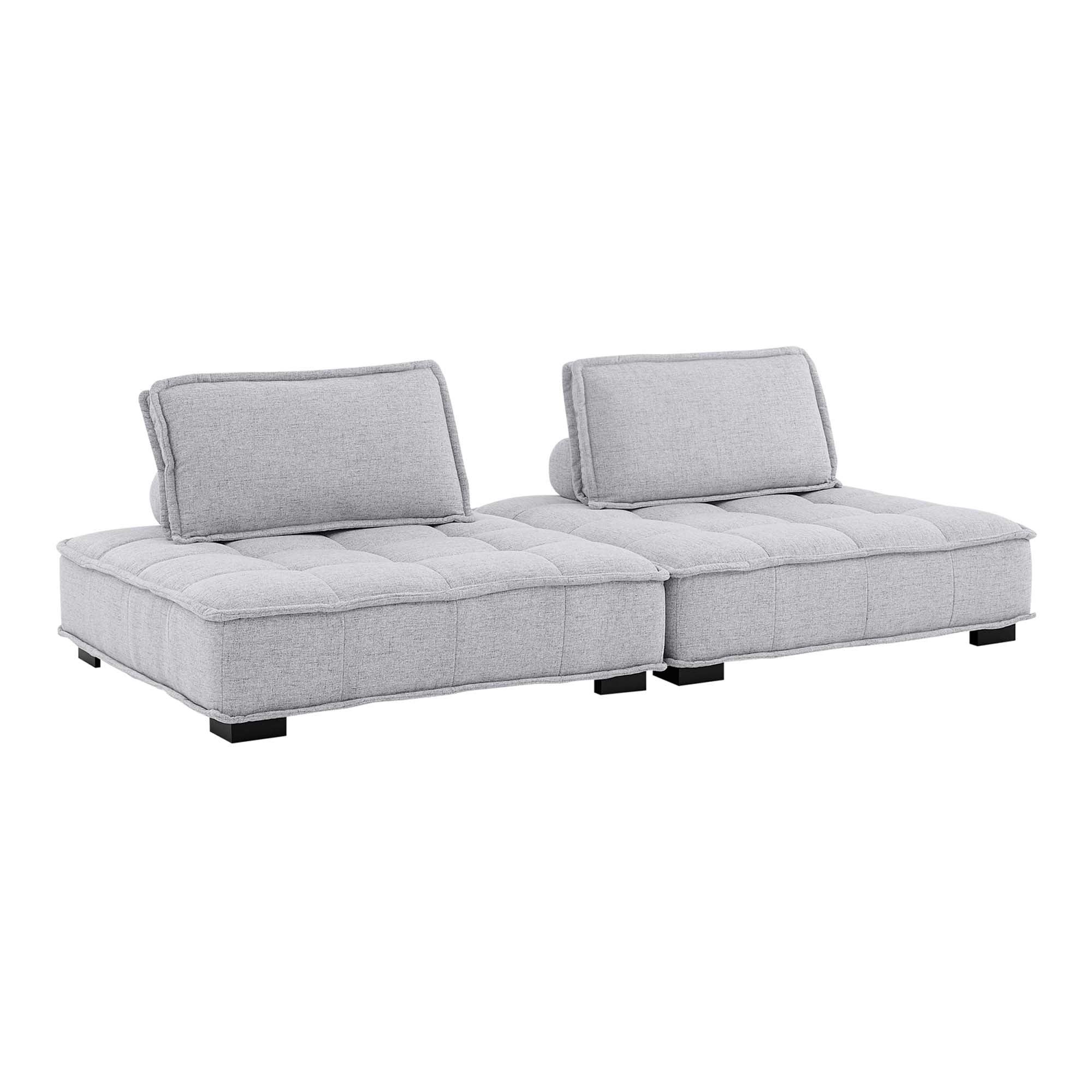 Saunter 2-Piece Tufted Fabric Fabric Loveseat