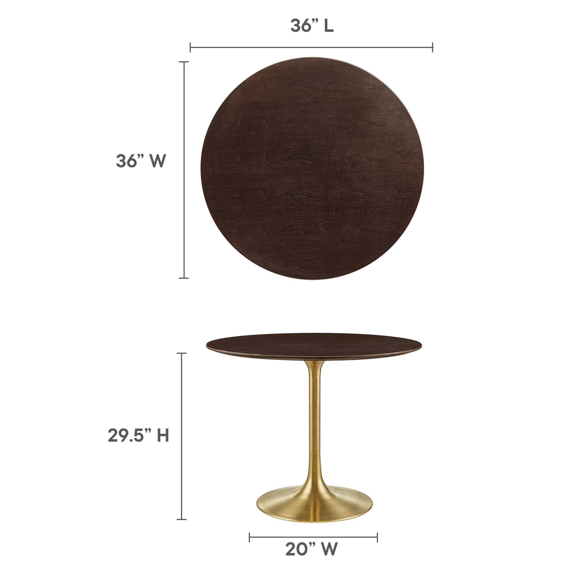 Lippa 36" Round Wood Dining Table