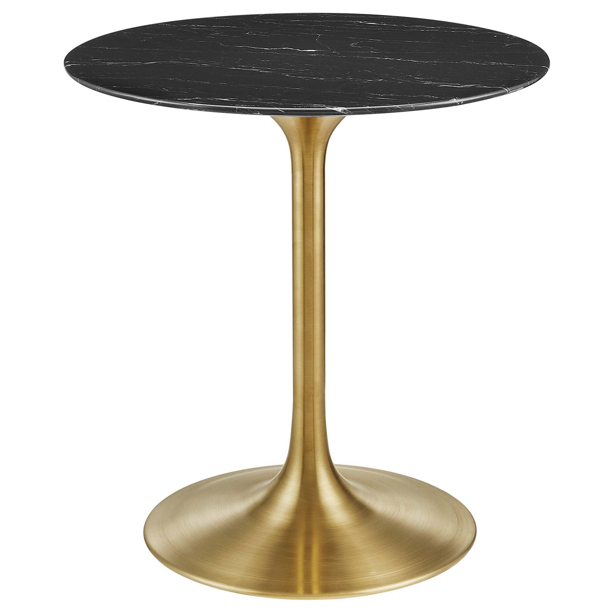 Lippa 28" Round Faux Marble Dining Table