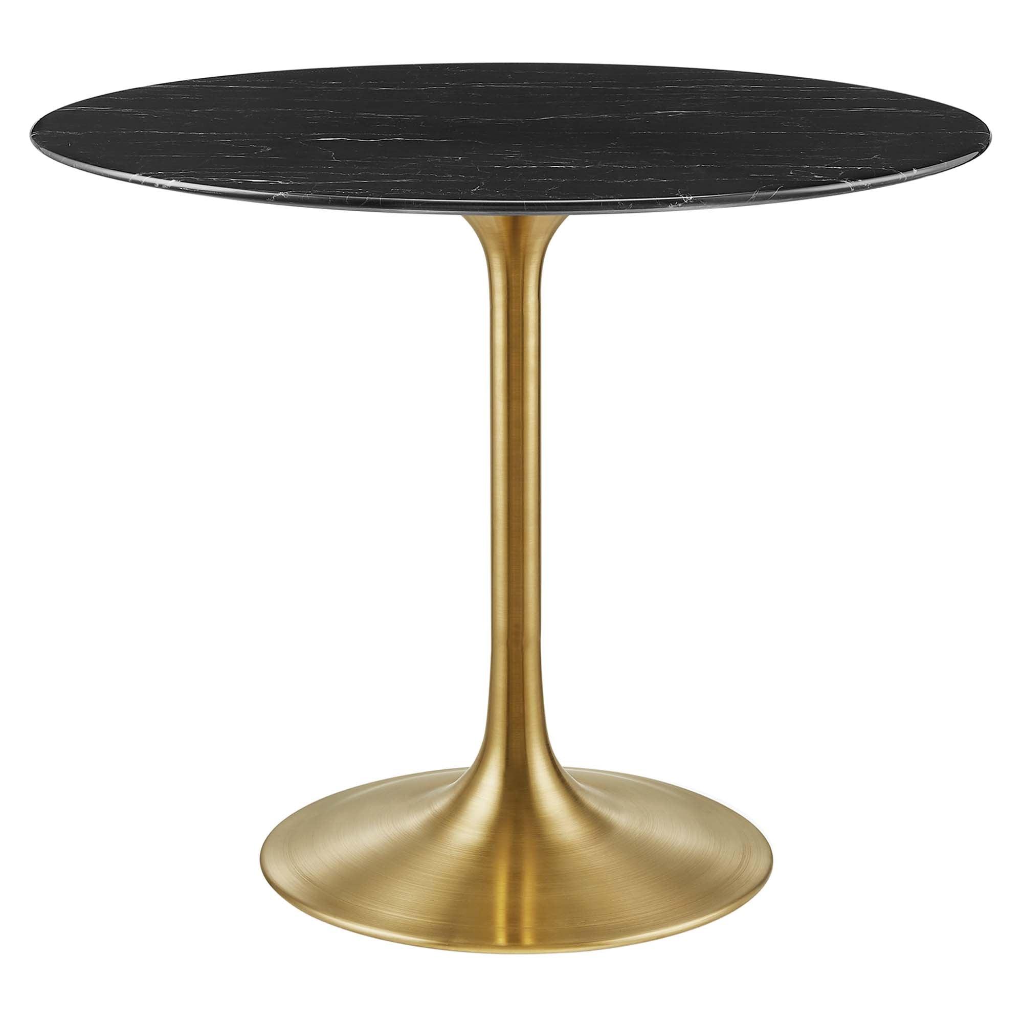 Lippa 36" Round Faux Marble Dining Table