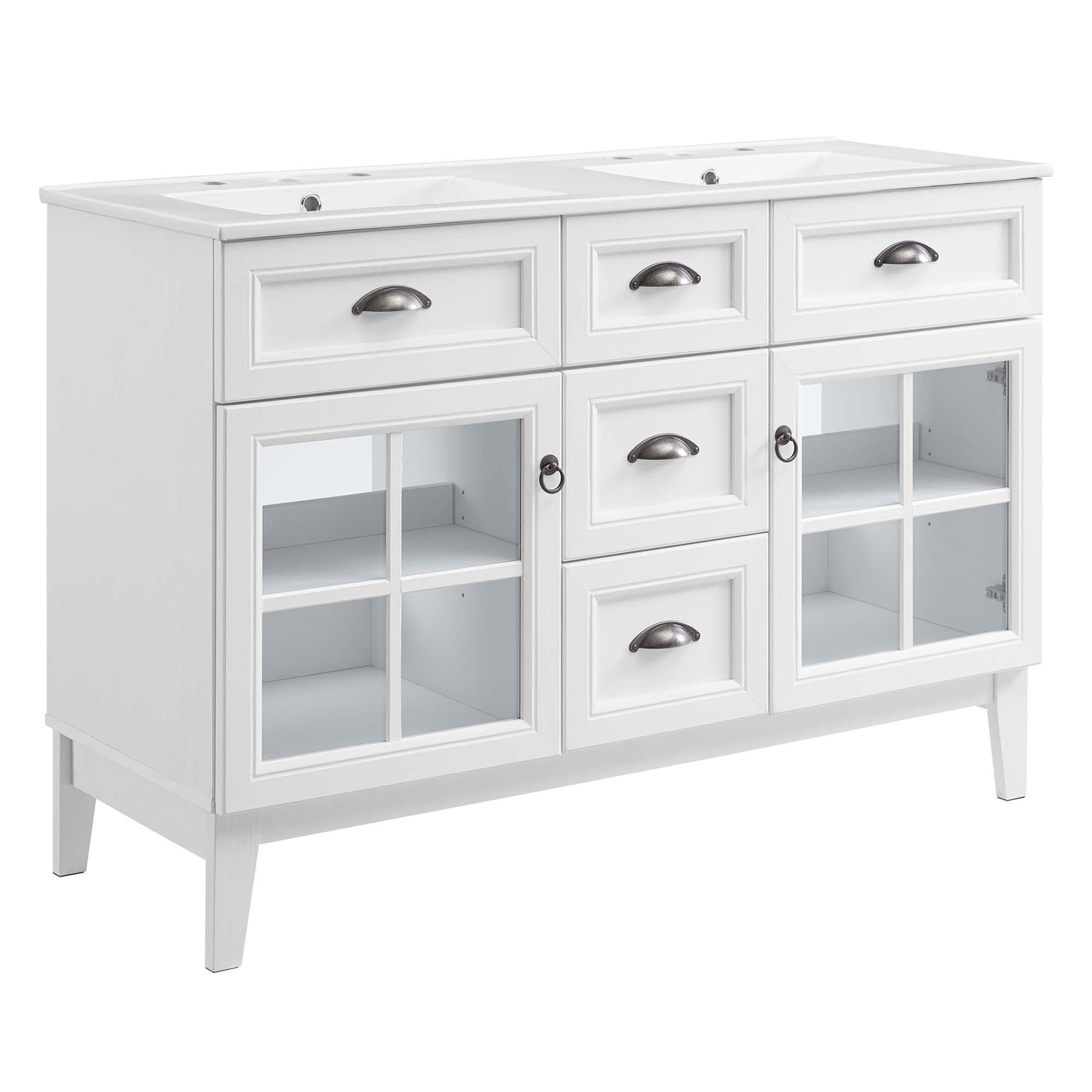 Isle 48" Double Bathroom Vanity Cabinet