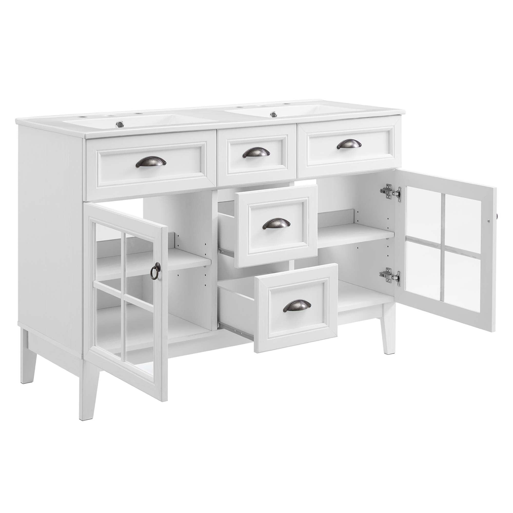 Isle 48" Double Bathroom Vanity Cabinet