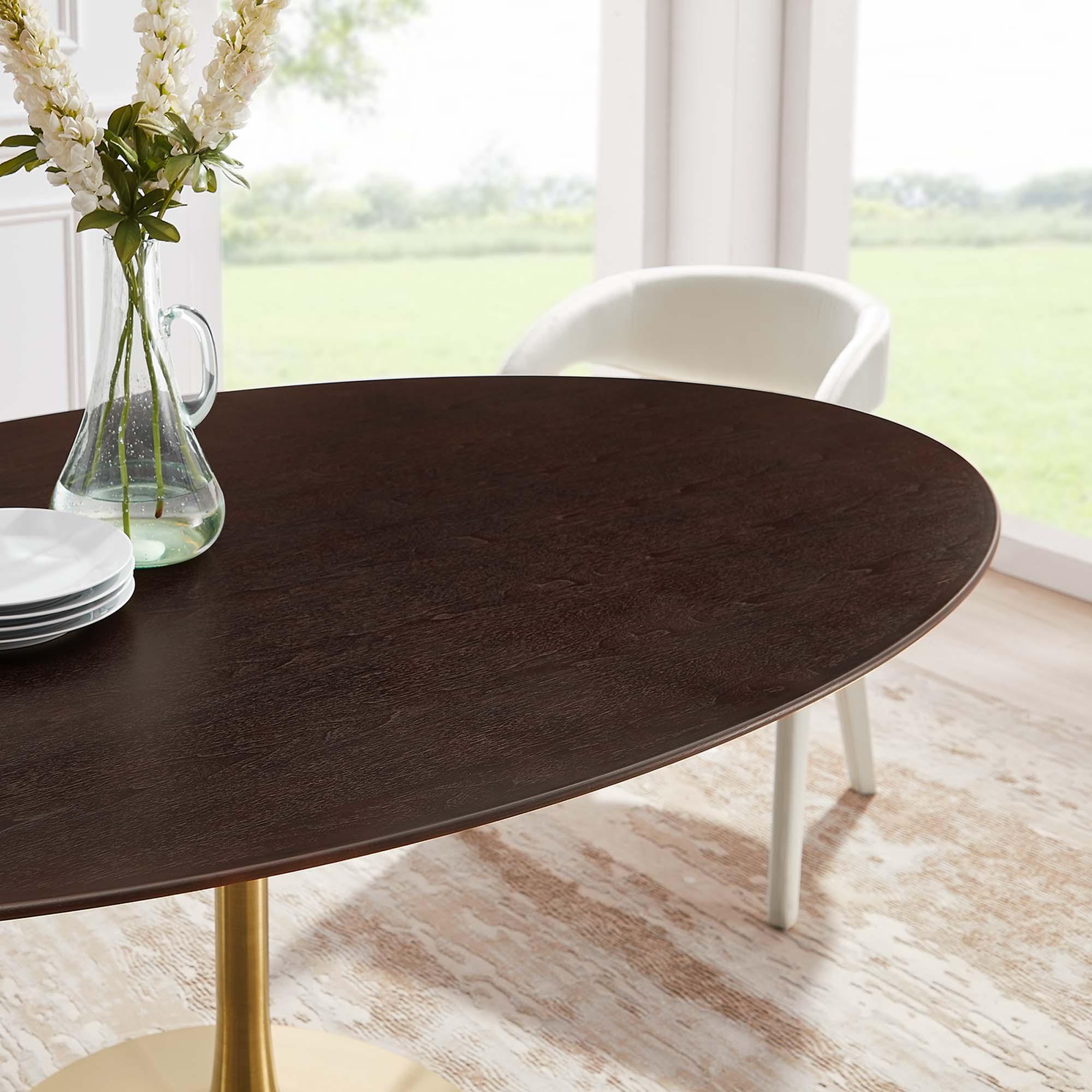 Lippa 78" Oval Wood Dining Table