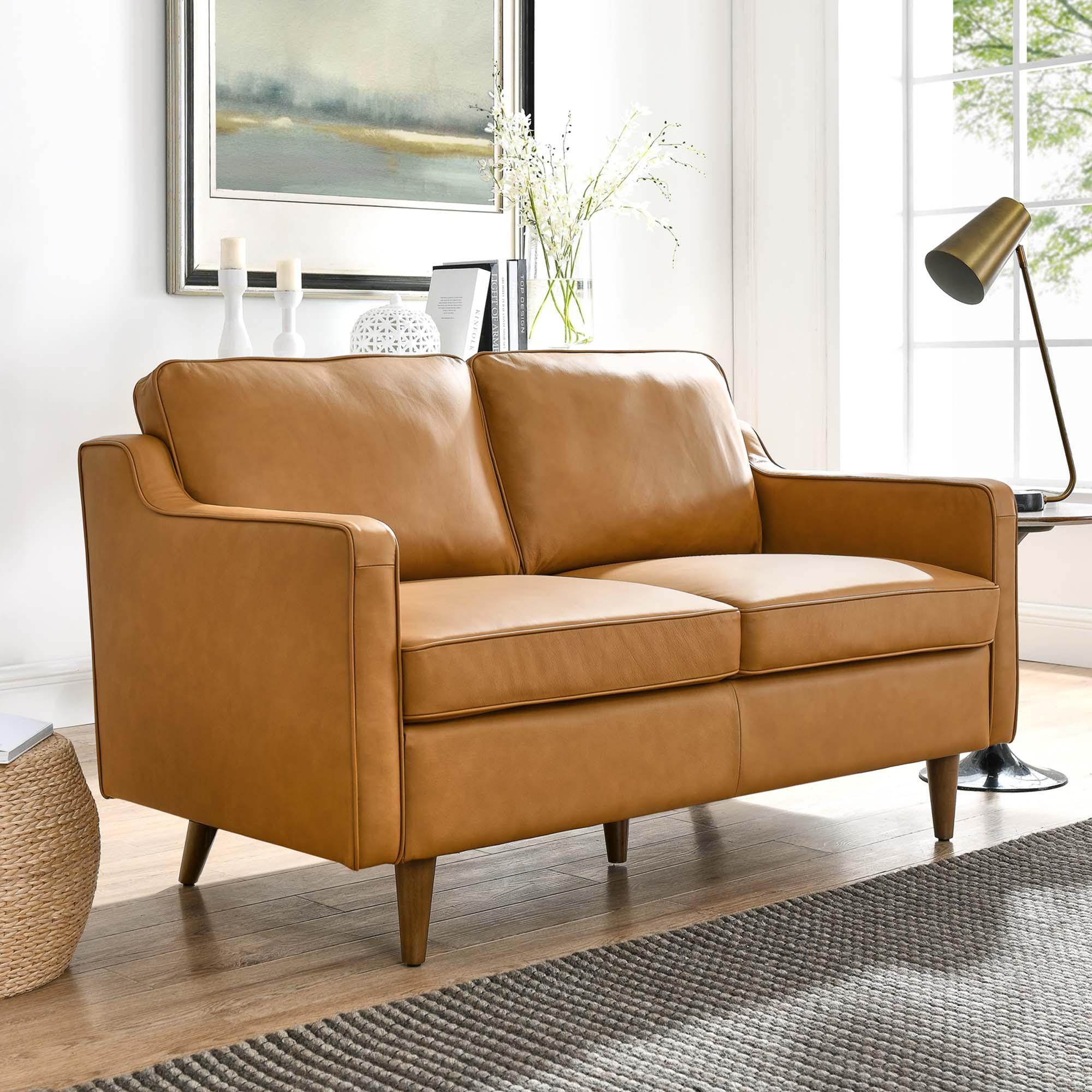 Impart Genuine Leather Loveseat