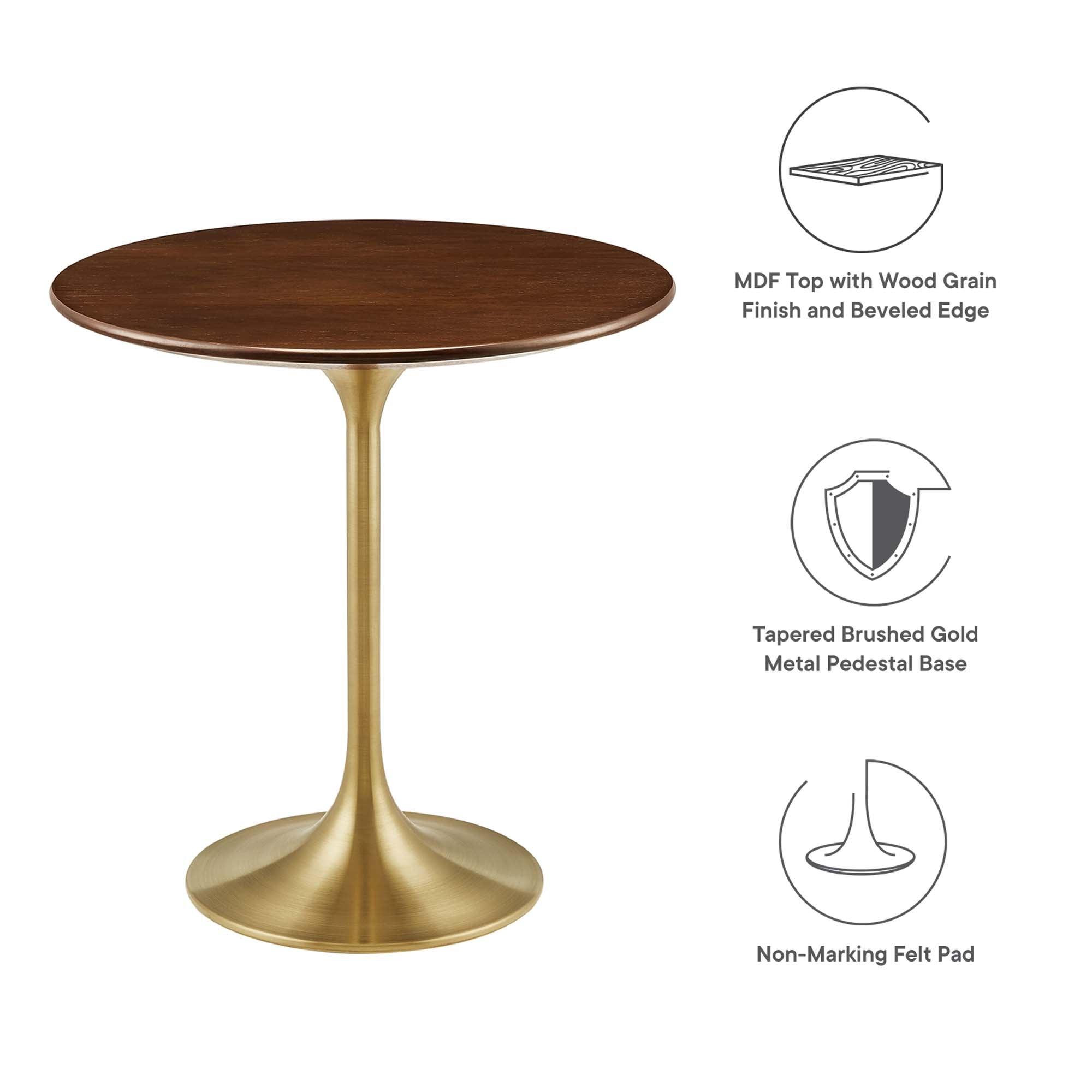 Lippa 20" Round Wood Side Table