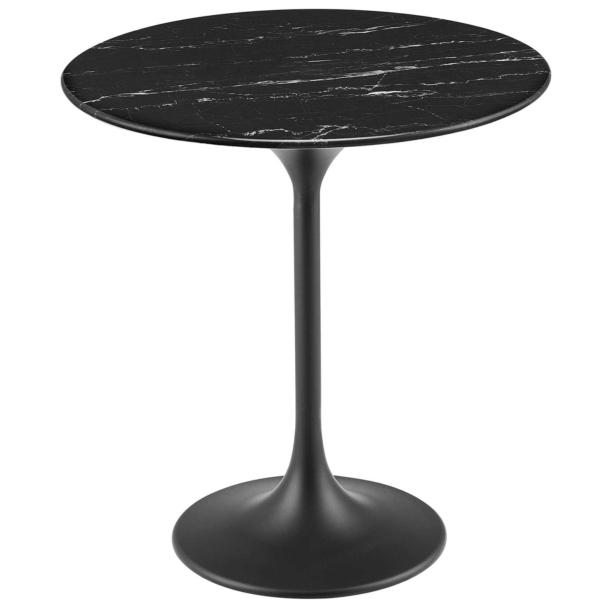 Lippa 20" Round Faux Marble Side Table