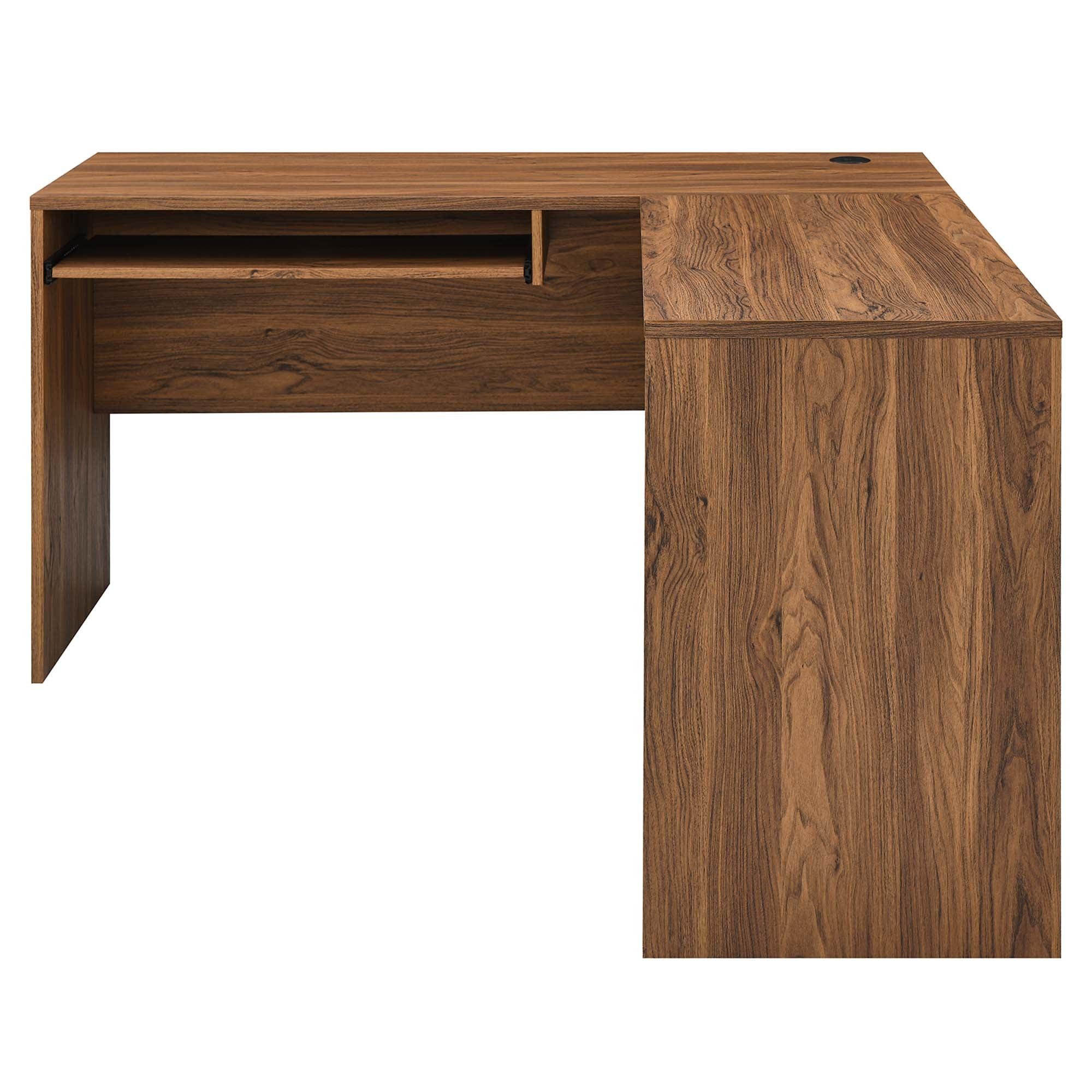 Venture L-Shaped Wood Office Desk