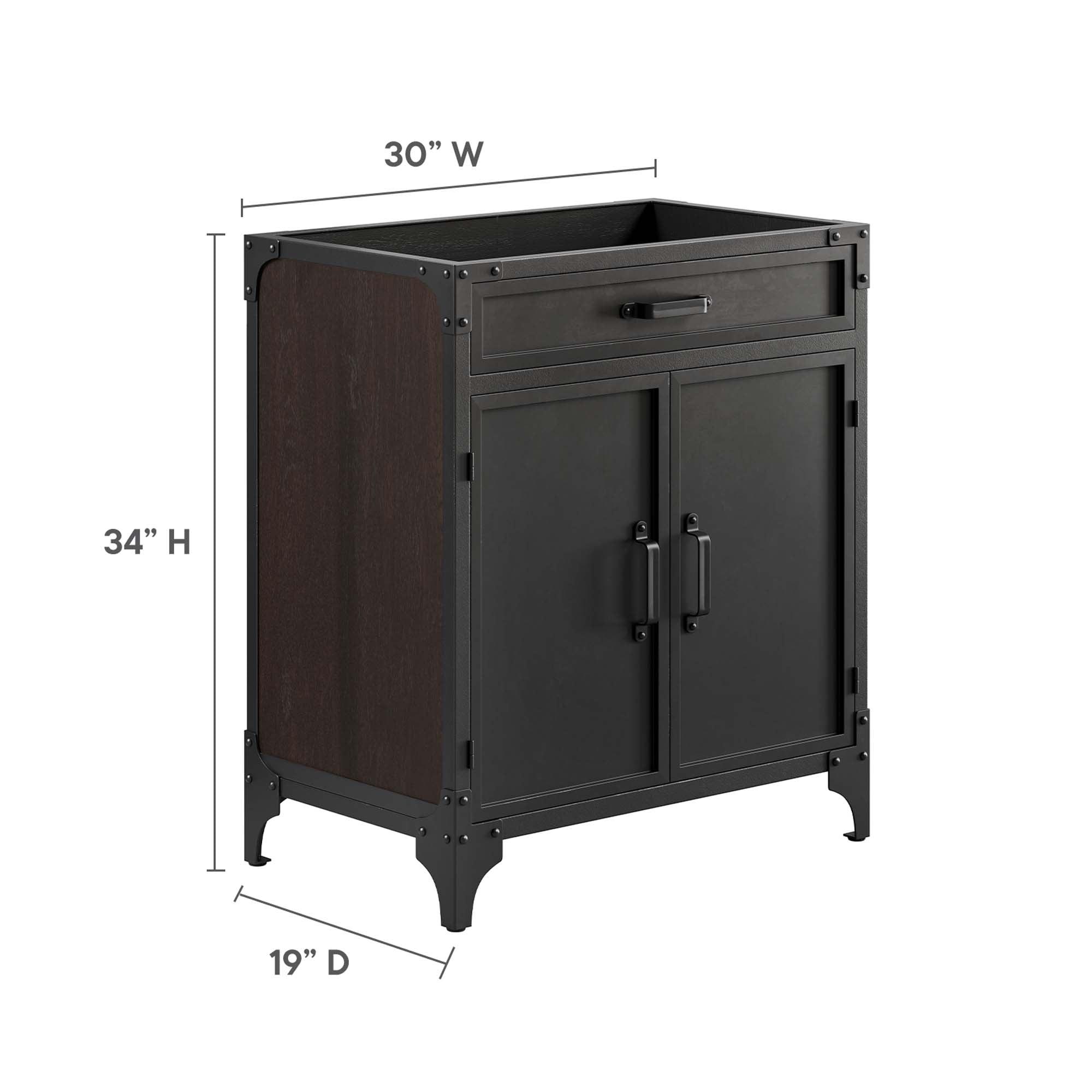 Steamforge 30" Bathroom Vanity Cabinet (Sink Basin Not Included)